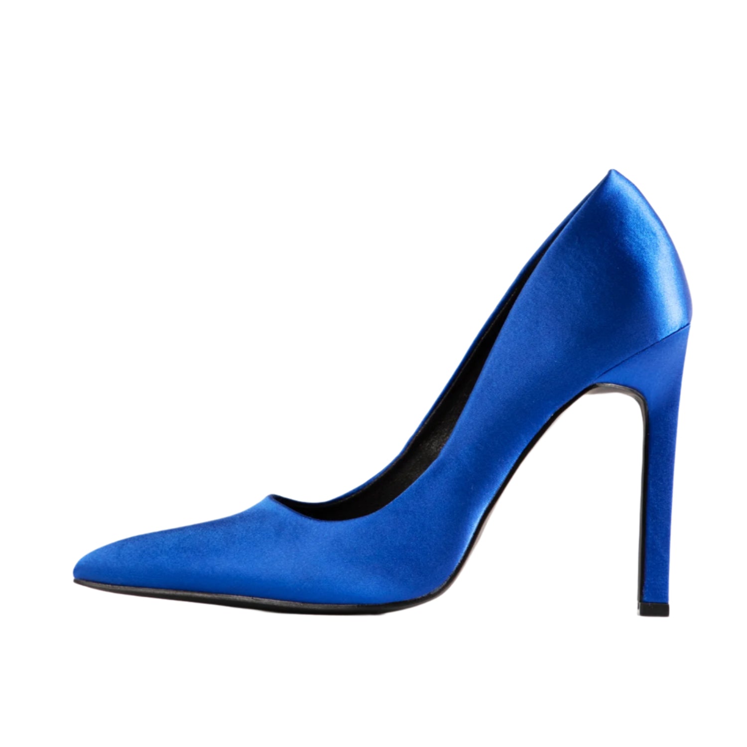 RAID Alayka Heeled Pump in Blue Satin