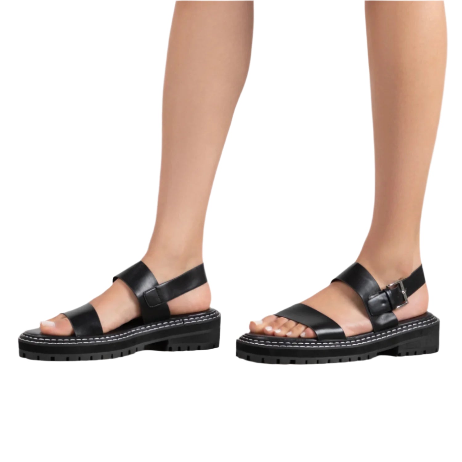 RAID Aditi Flat Sandal in Black