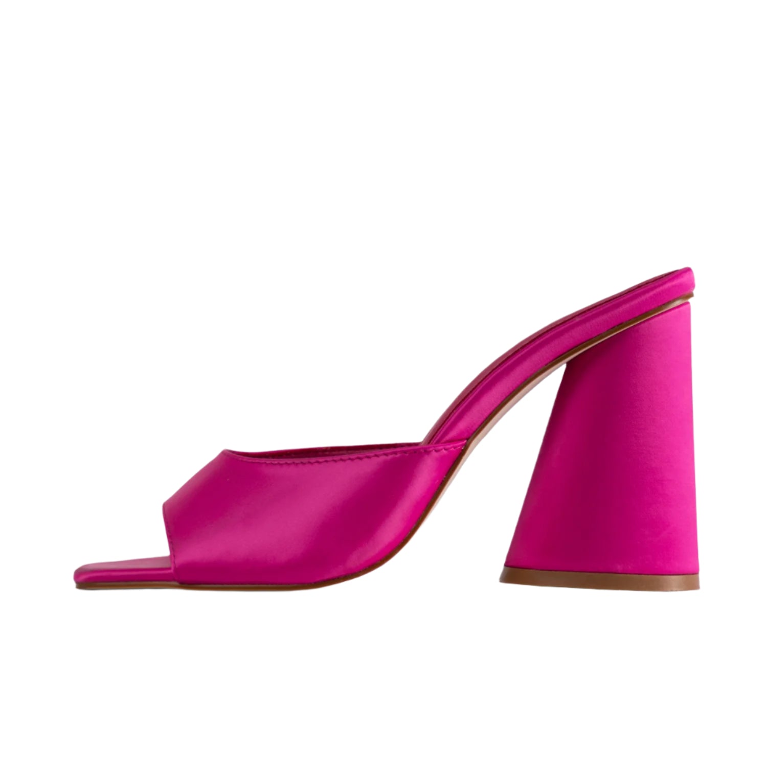 RAID Alba Heeled Mule in Pink Satin