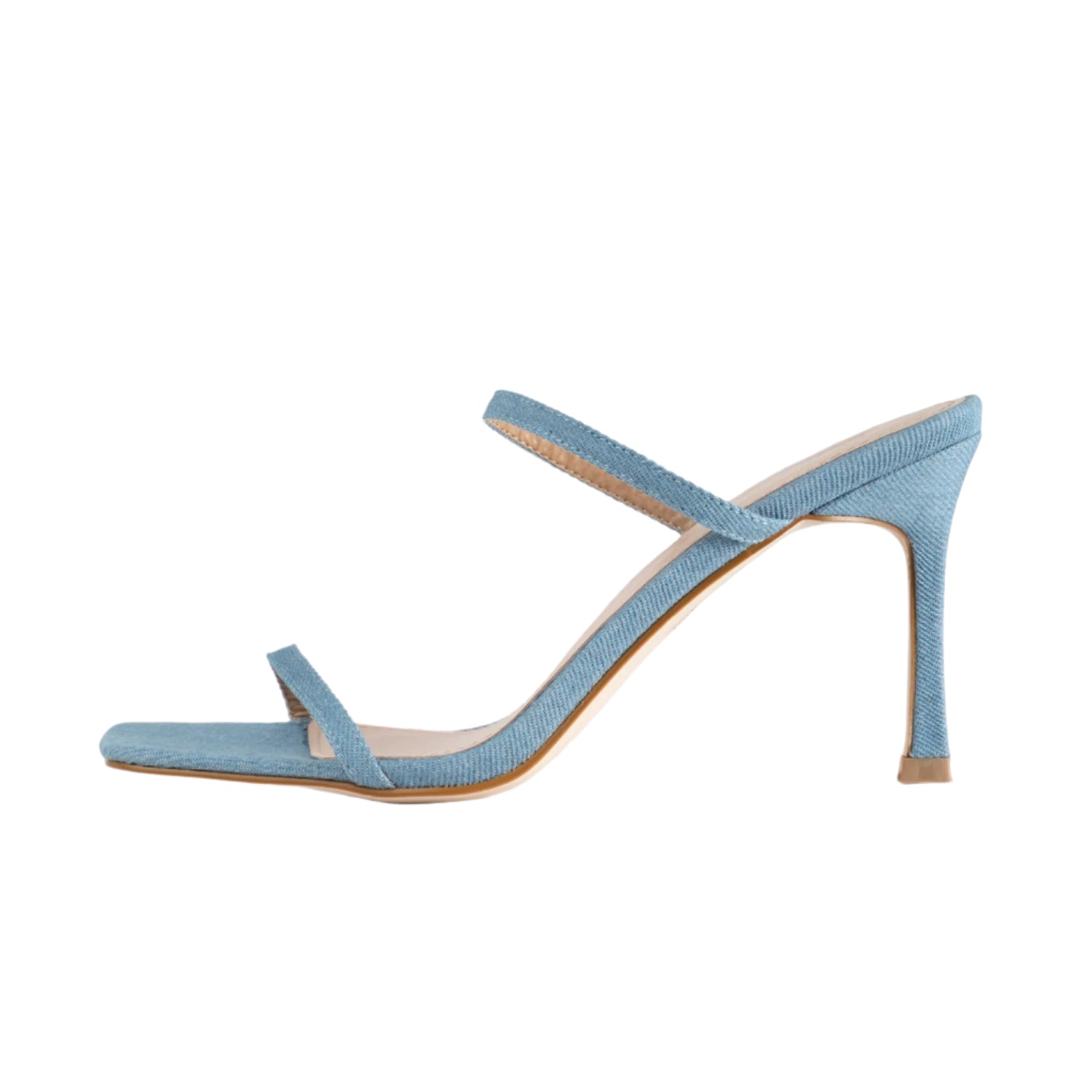 RAID Audley Heeled Mules in Blue