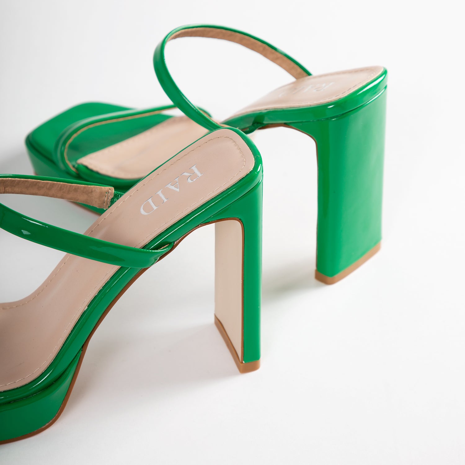 RAID Genica Heeled Mule in Green