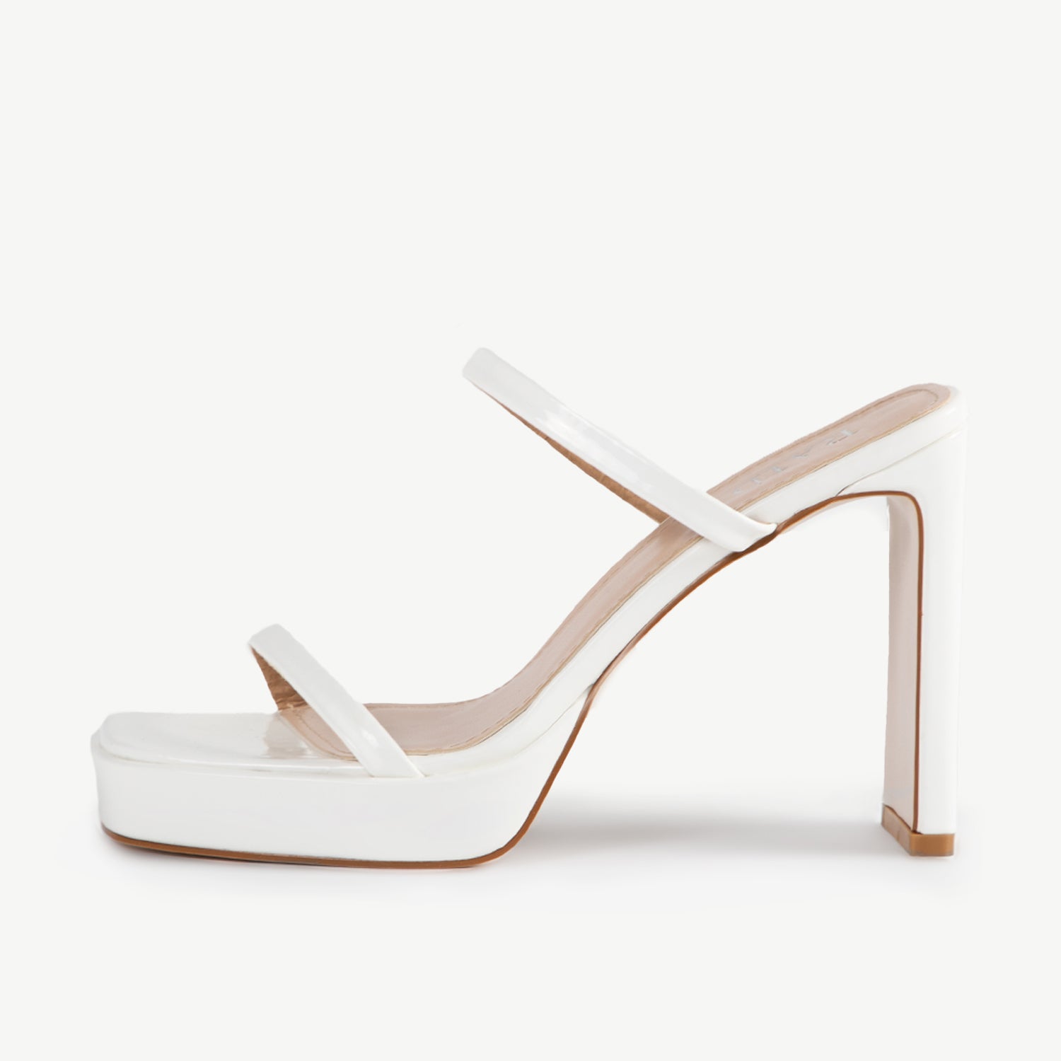 RAID Genica Heeled Mule in White