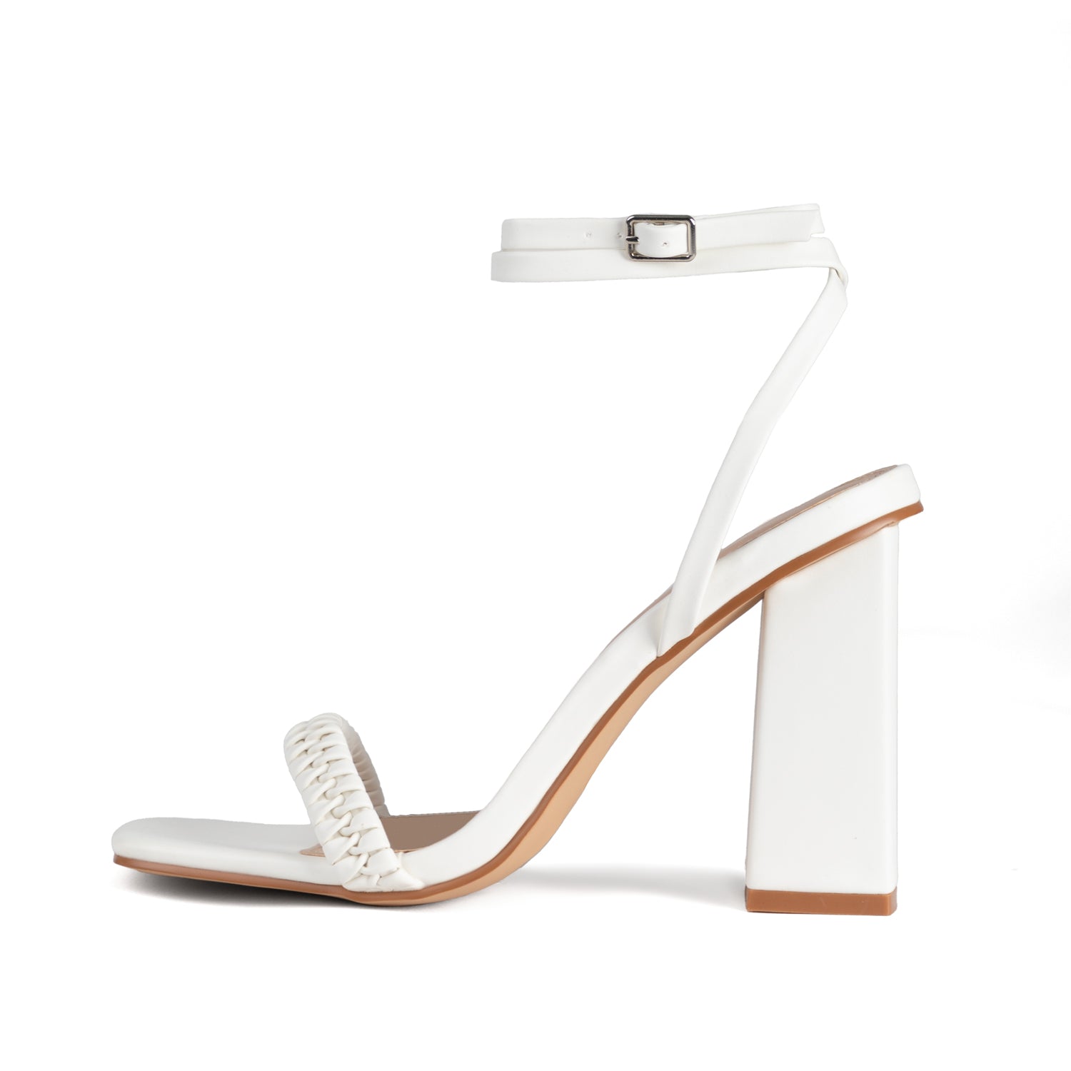 RAID Ginny Block Heels in White