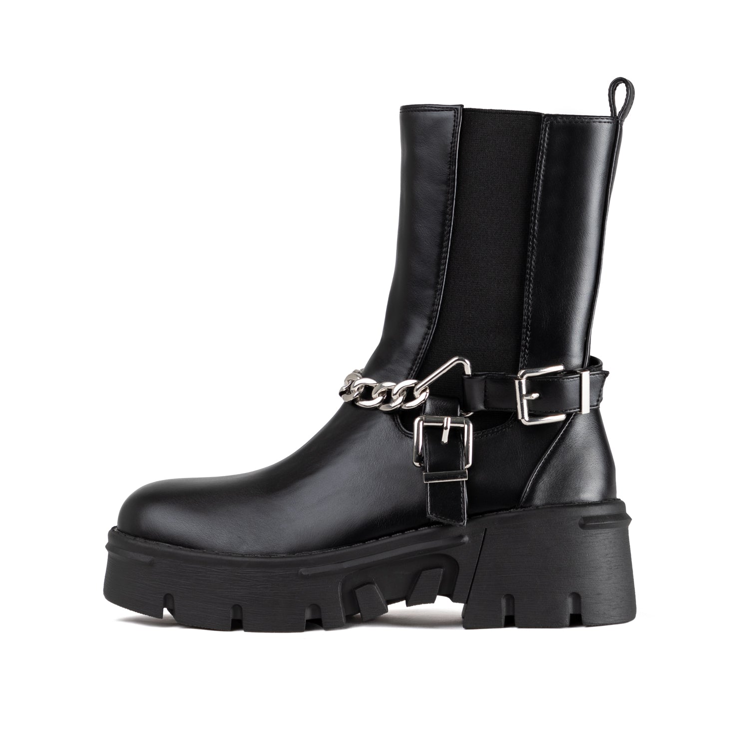 RAID Greta Chunky Ankle Boots in Black