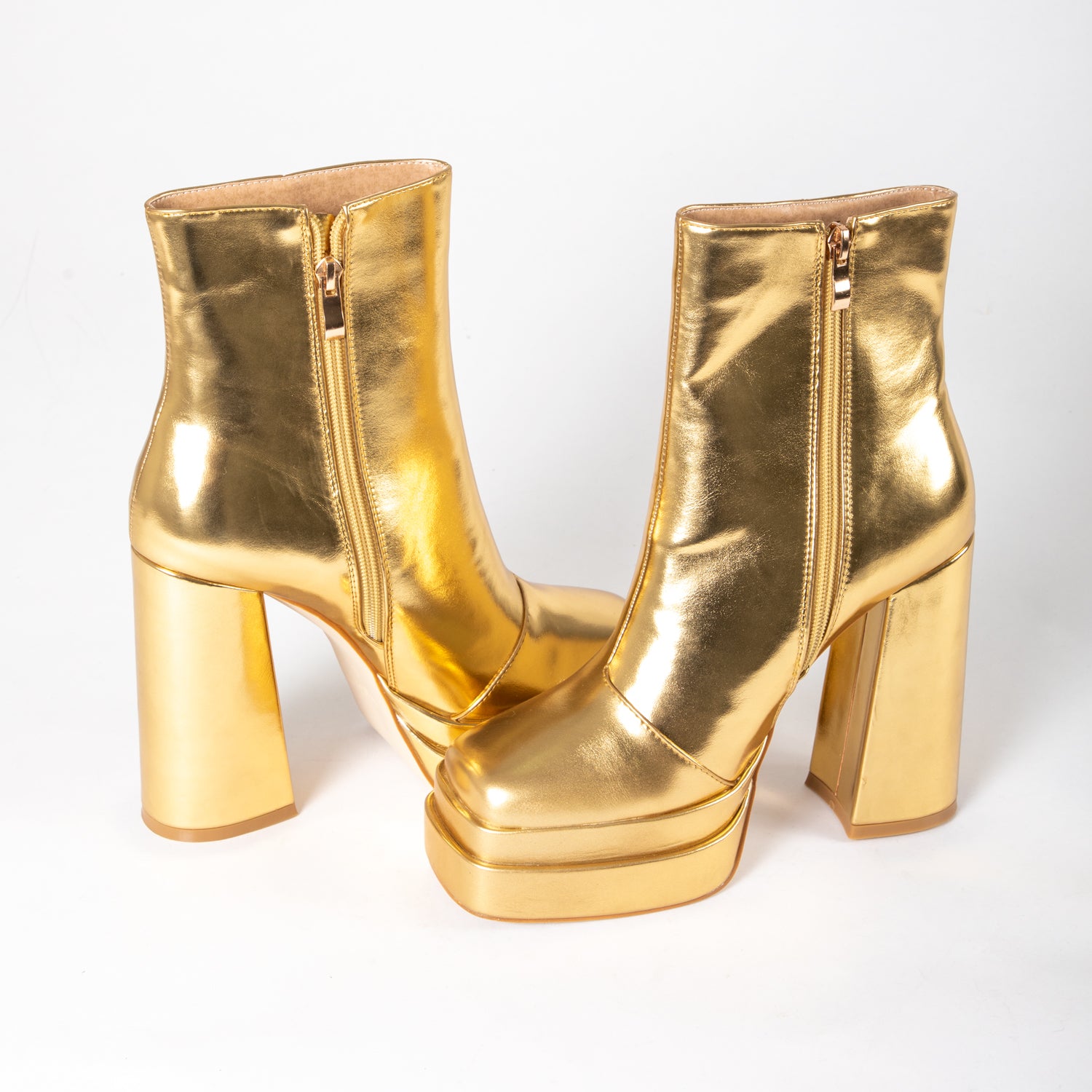 RAID Jadine Ankle Boot in Gold