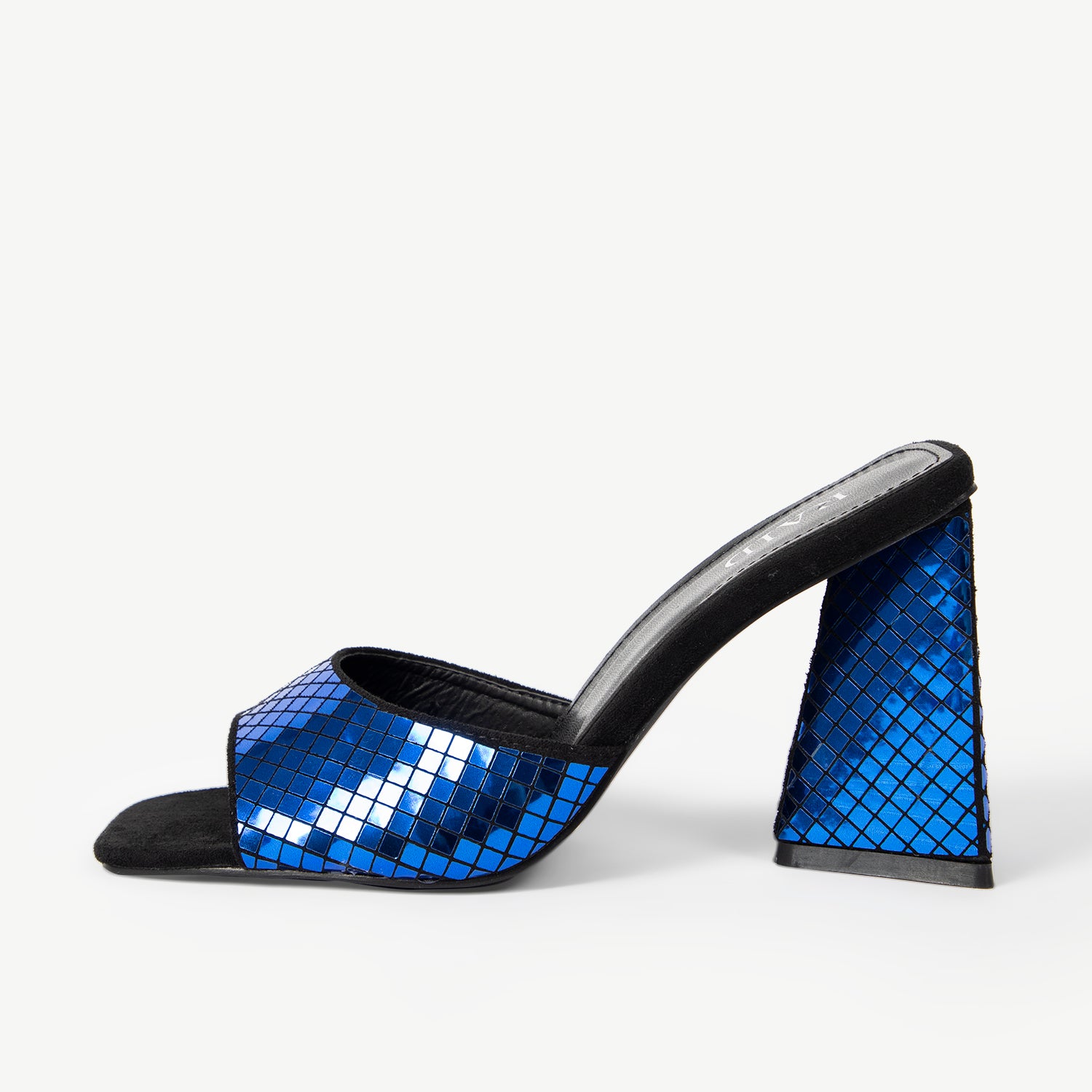 BEBO Kyrah Heeled Mule in Blue