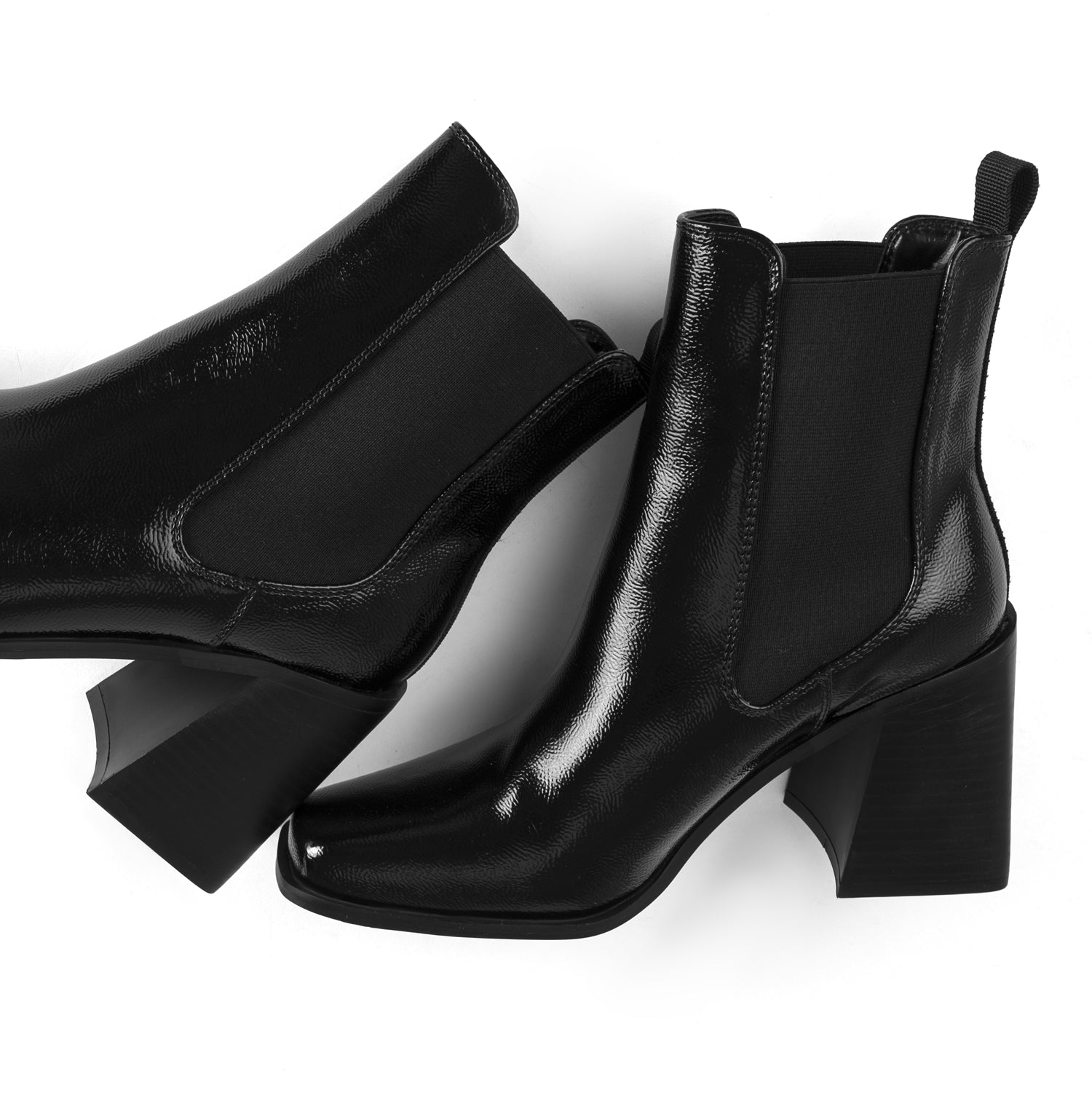 RAID Mariana Block Heeled Ankle Boots in Black