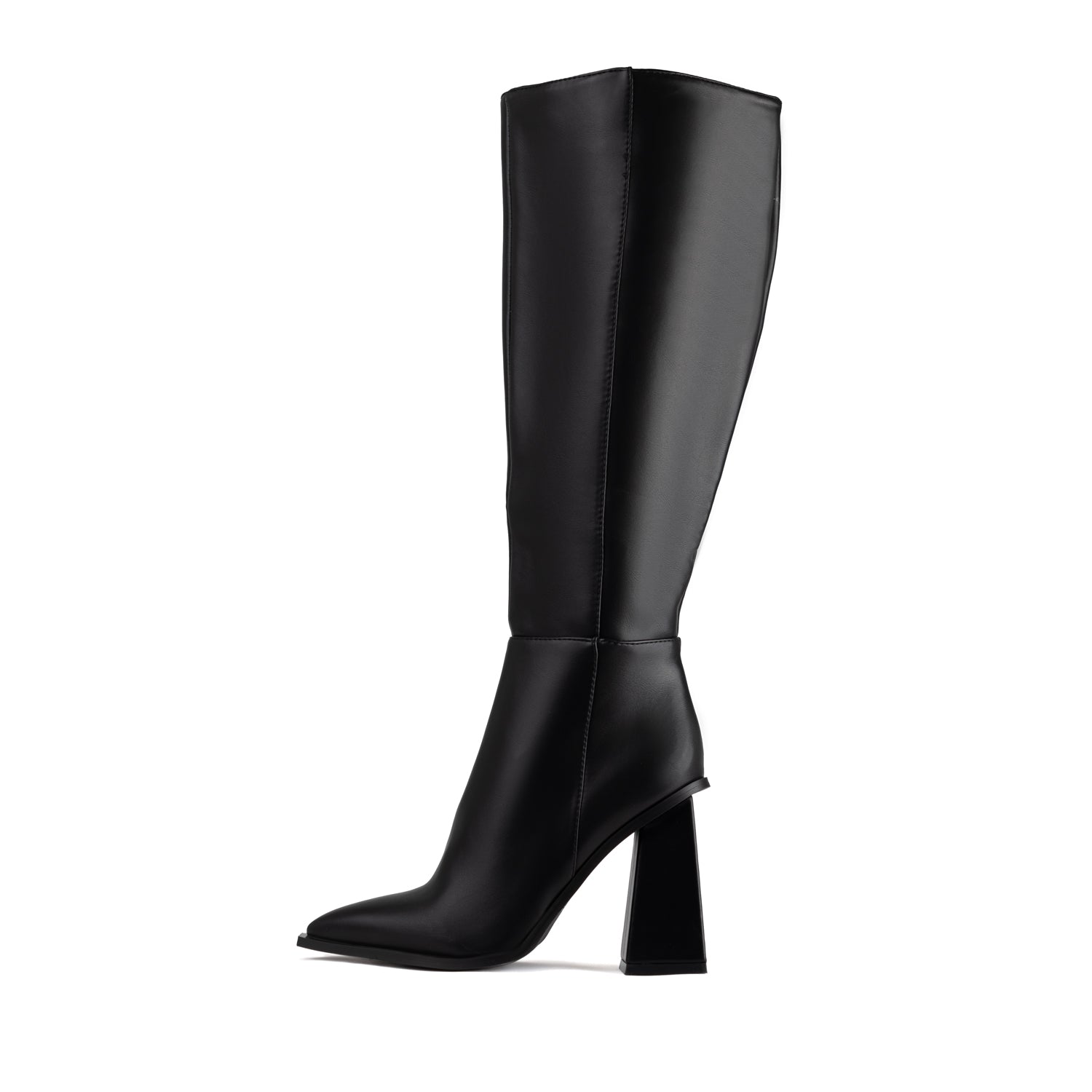 RAID Montenaa Block Heeled Long Boots in Black