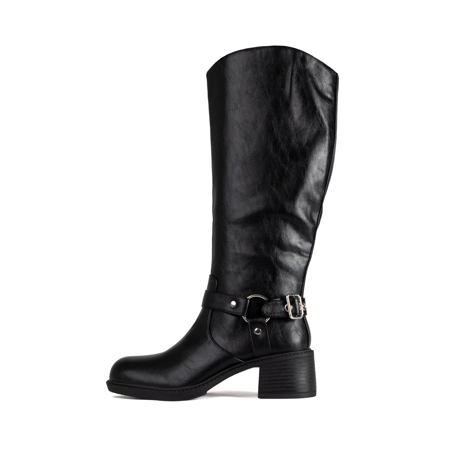 RAID Nessa Block Heeled Long Boots in Black