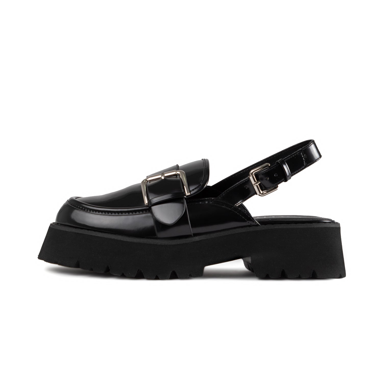 RAID Radiant Loafer Slingback in Black