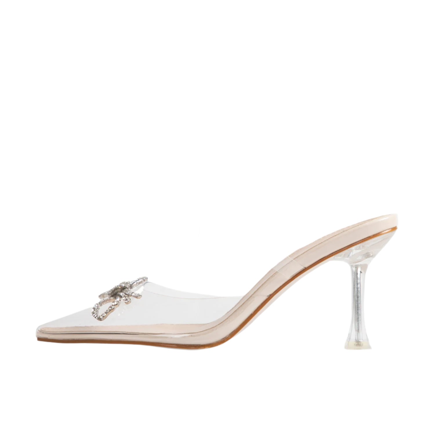 BEBO Rupika Perspex Mule in Nude