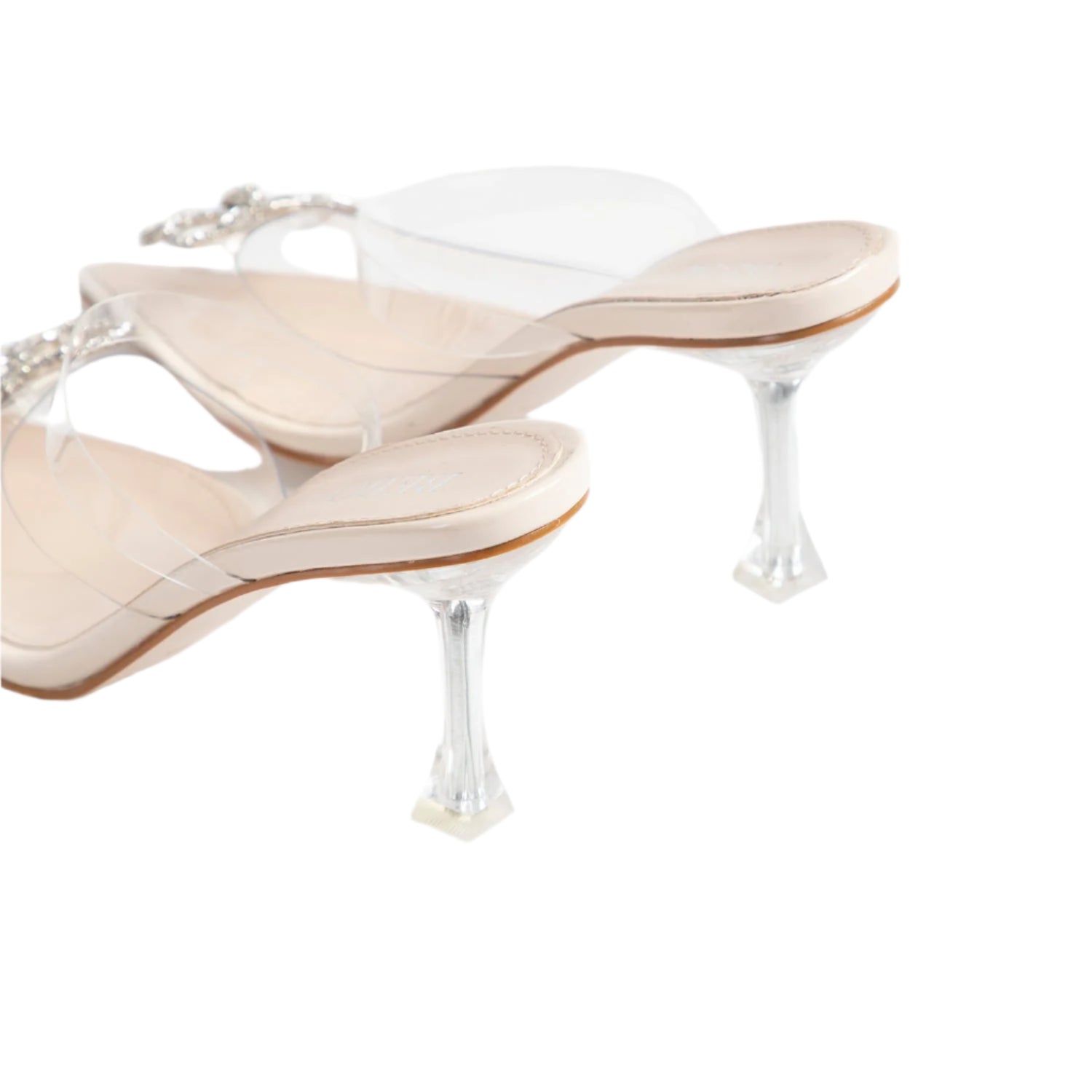 BEBO Rupika Perspex Mule in Nude