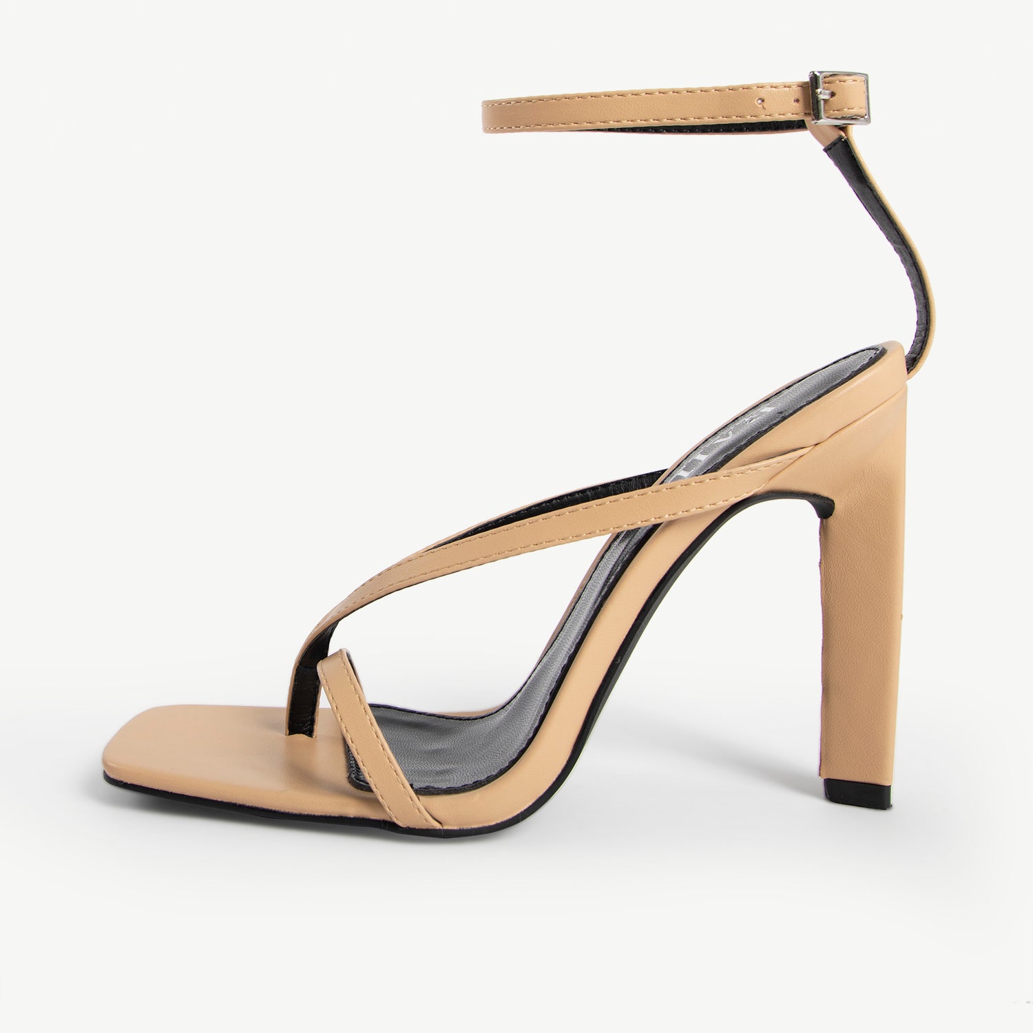 RAID Sabelle Strappy Heel in Nude