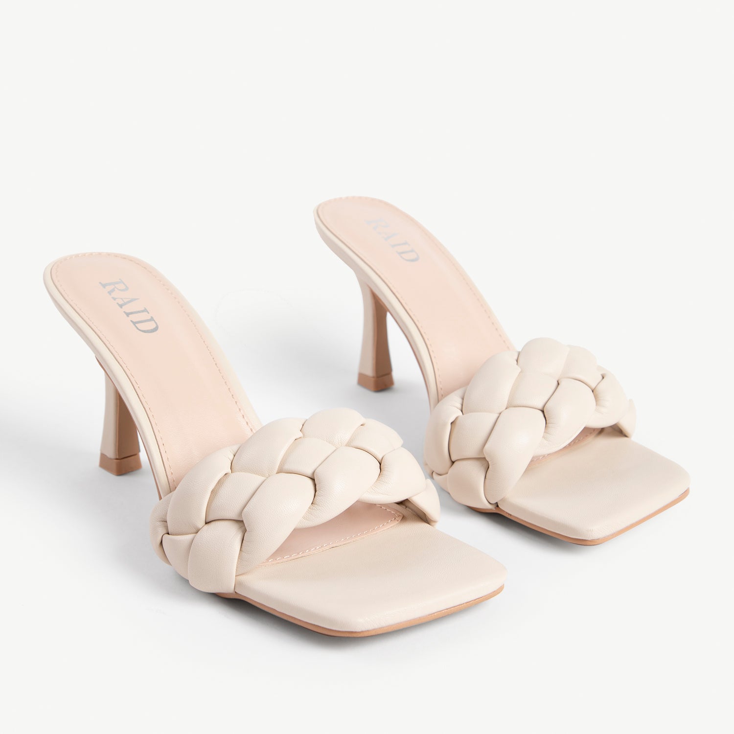 RAID Sandra Padded Mule in Off White