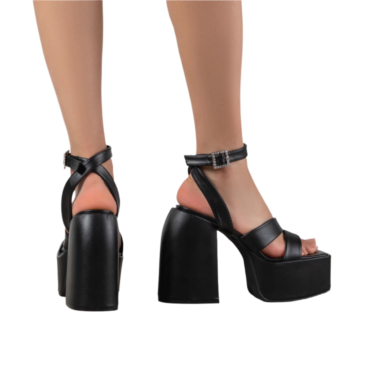 RAID Zaina Platform Sandal in Black