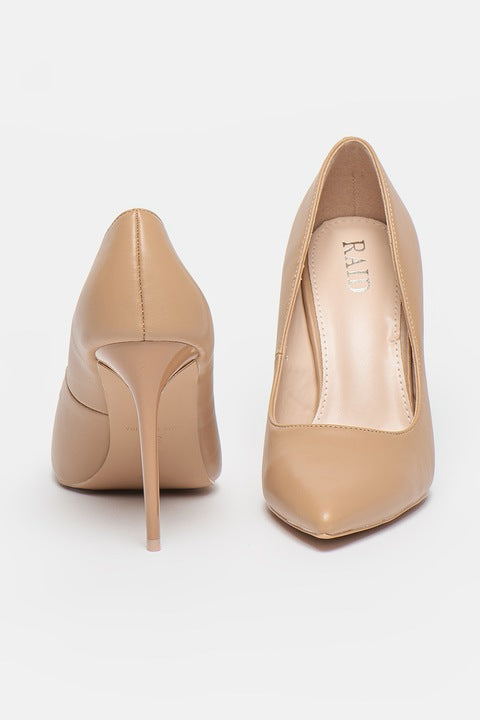 RAID Antix Court Heel in Camel Pu