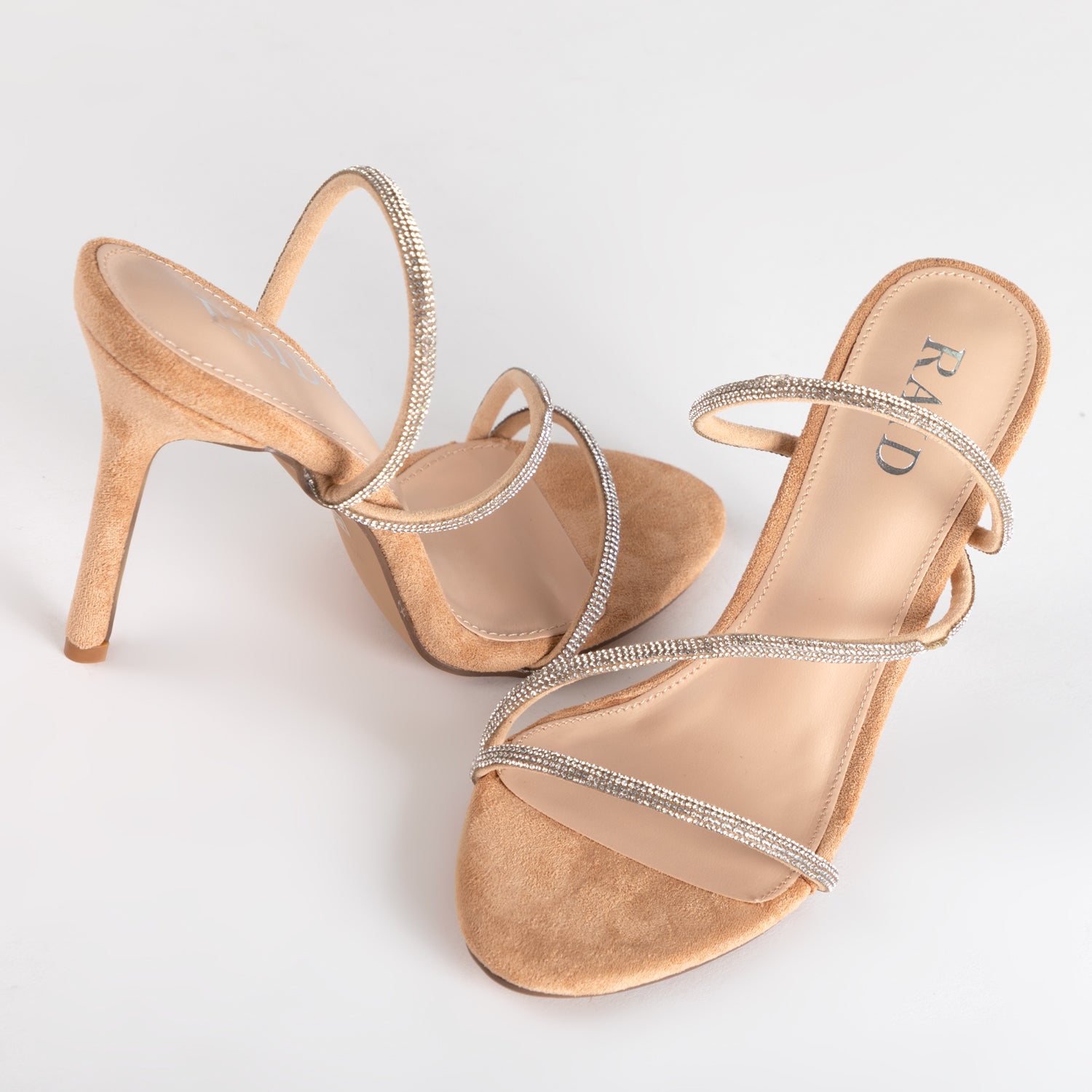 RAID Adila Heeled Mule in Nude