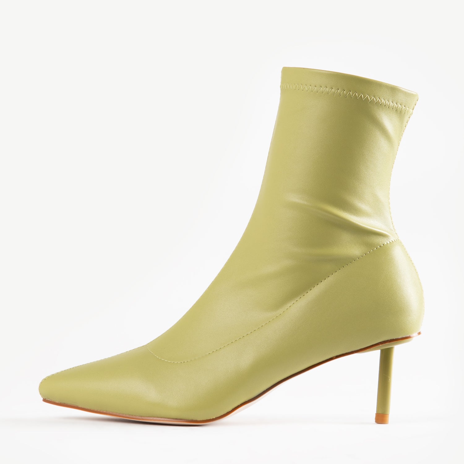 RAID Aletah Stiletto Ankle Boot in Lime Green