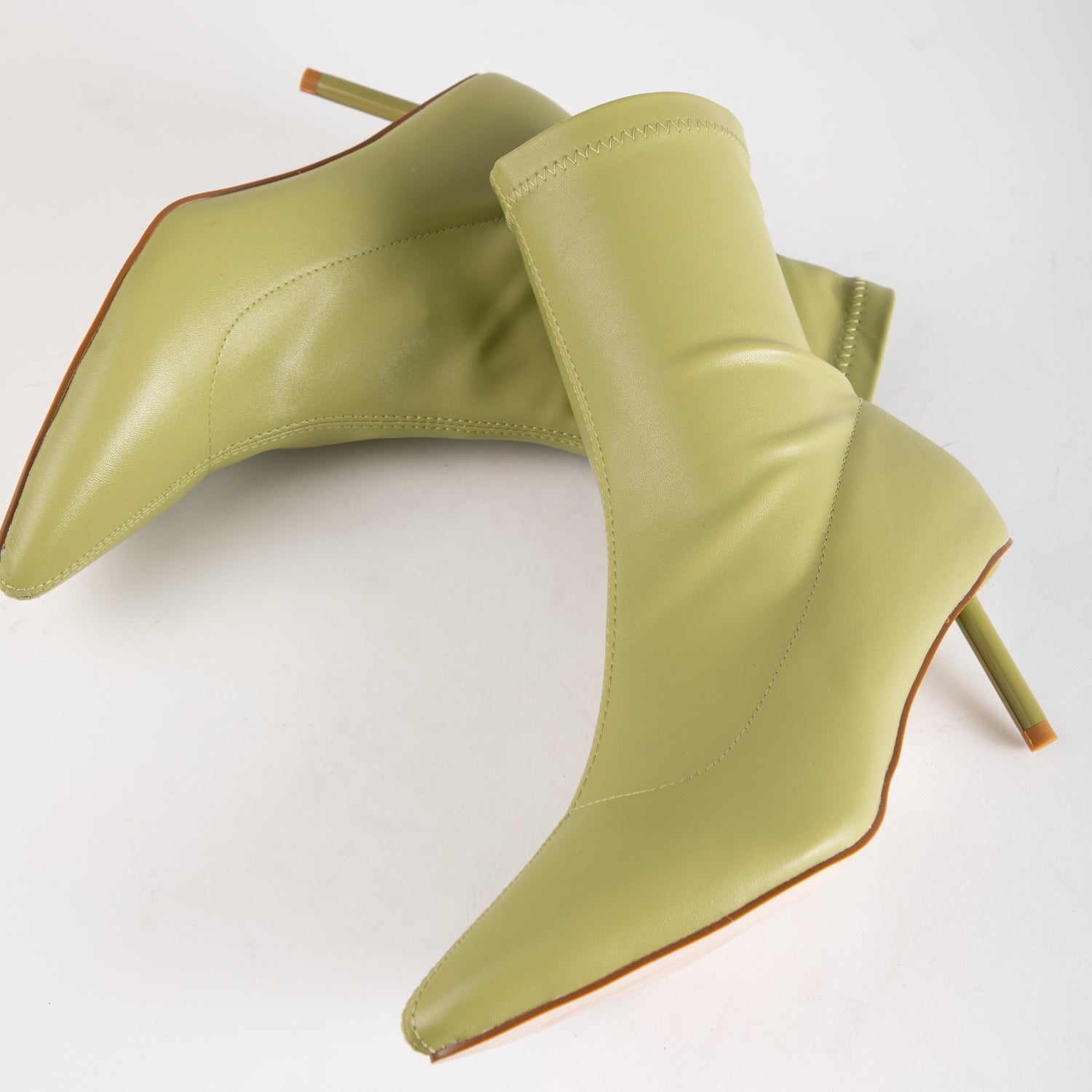 RAID Aletah Stiletto Ankle Boot in Lime Green