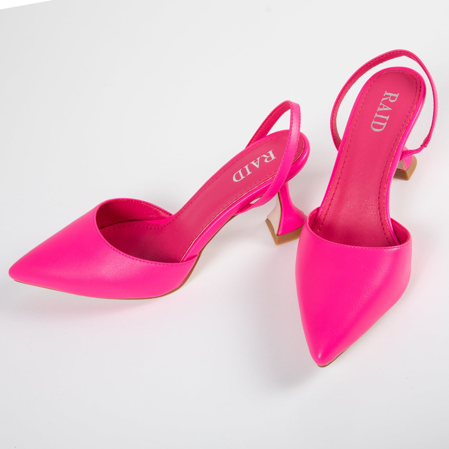 RAID Alyx Slingback Pump in Fuchsia Pink