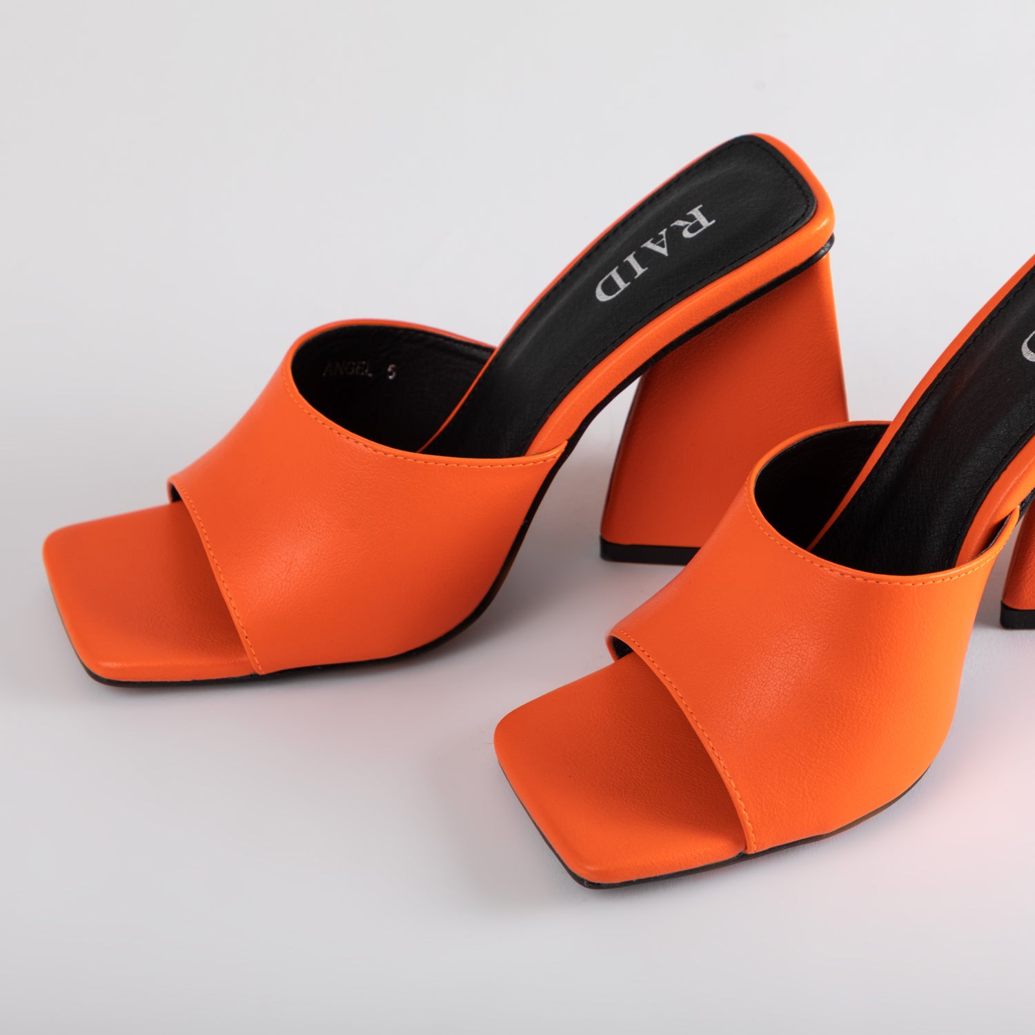 RAID Angel Heeled Mule in Orange