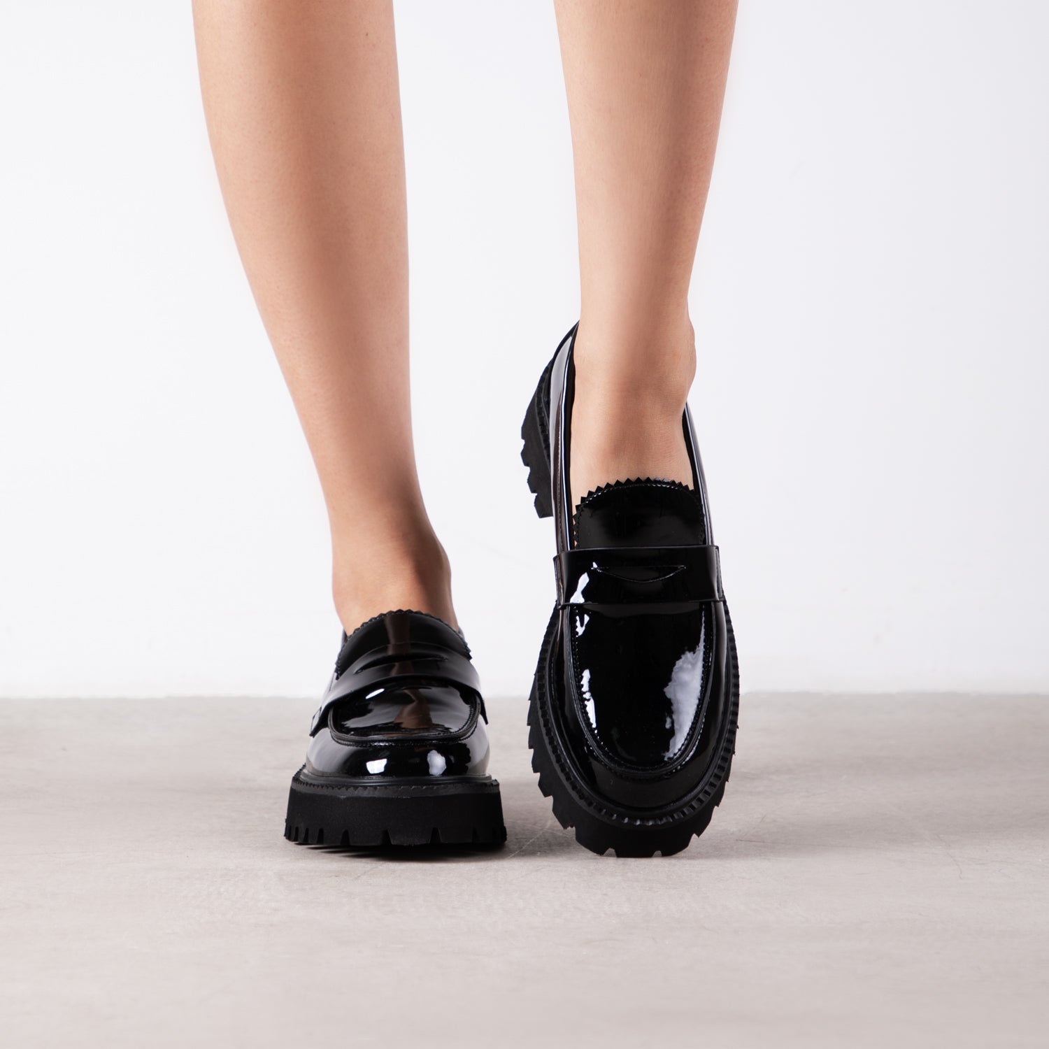 RAID Astra Loafer in Black Patent