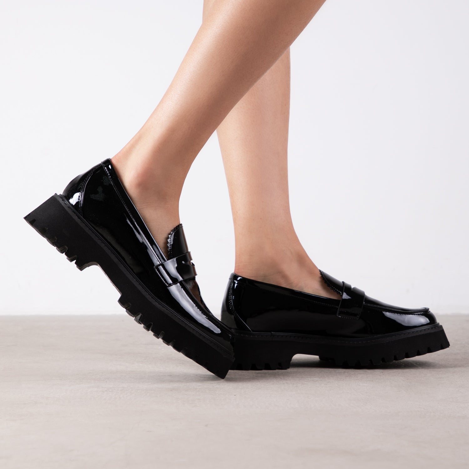 RAID Astra Loafer in Black Patent