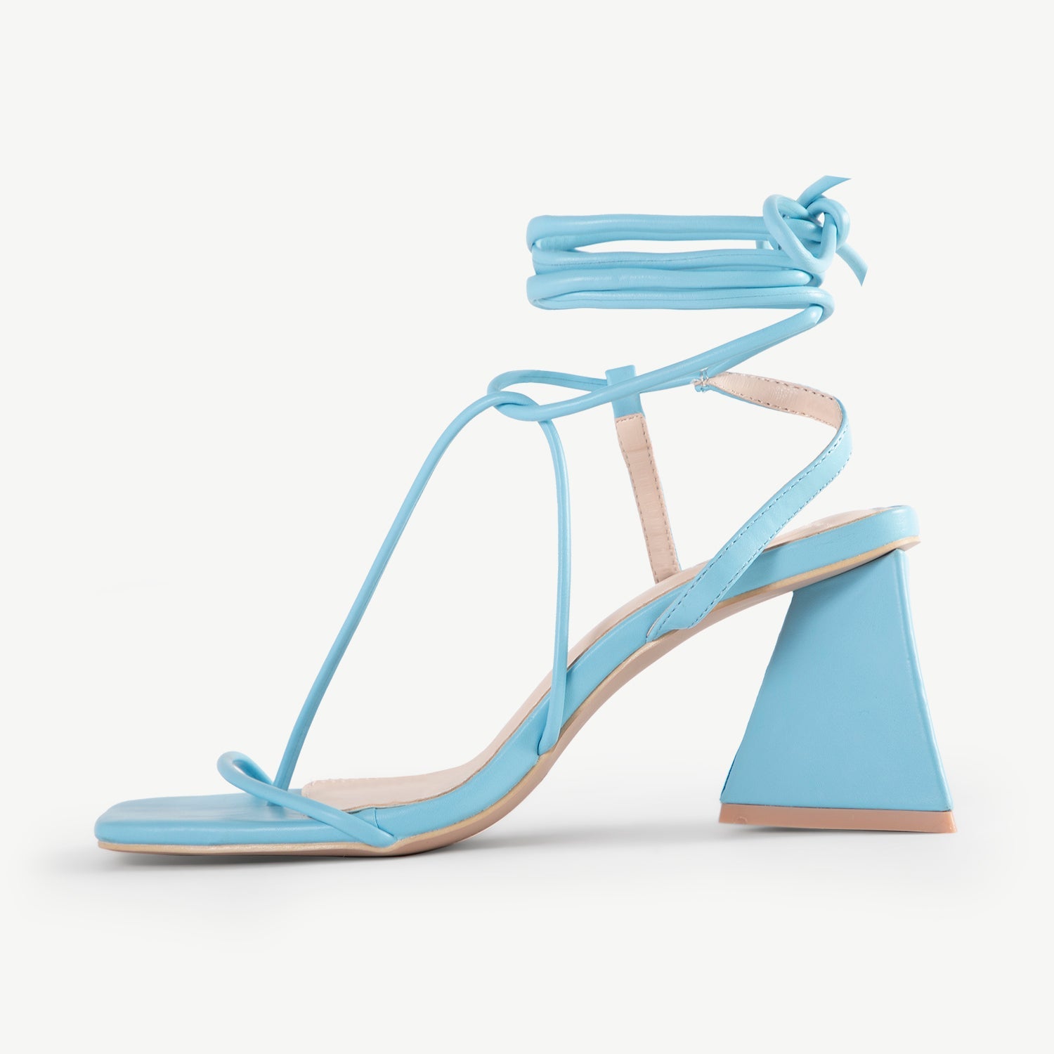 RAID Aysha Strappy Block Heel in Blue