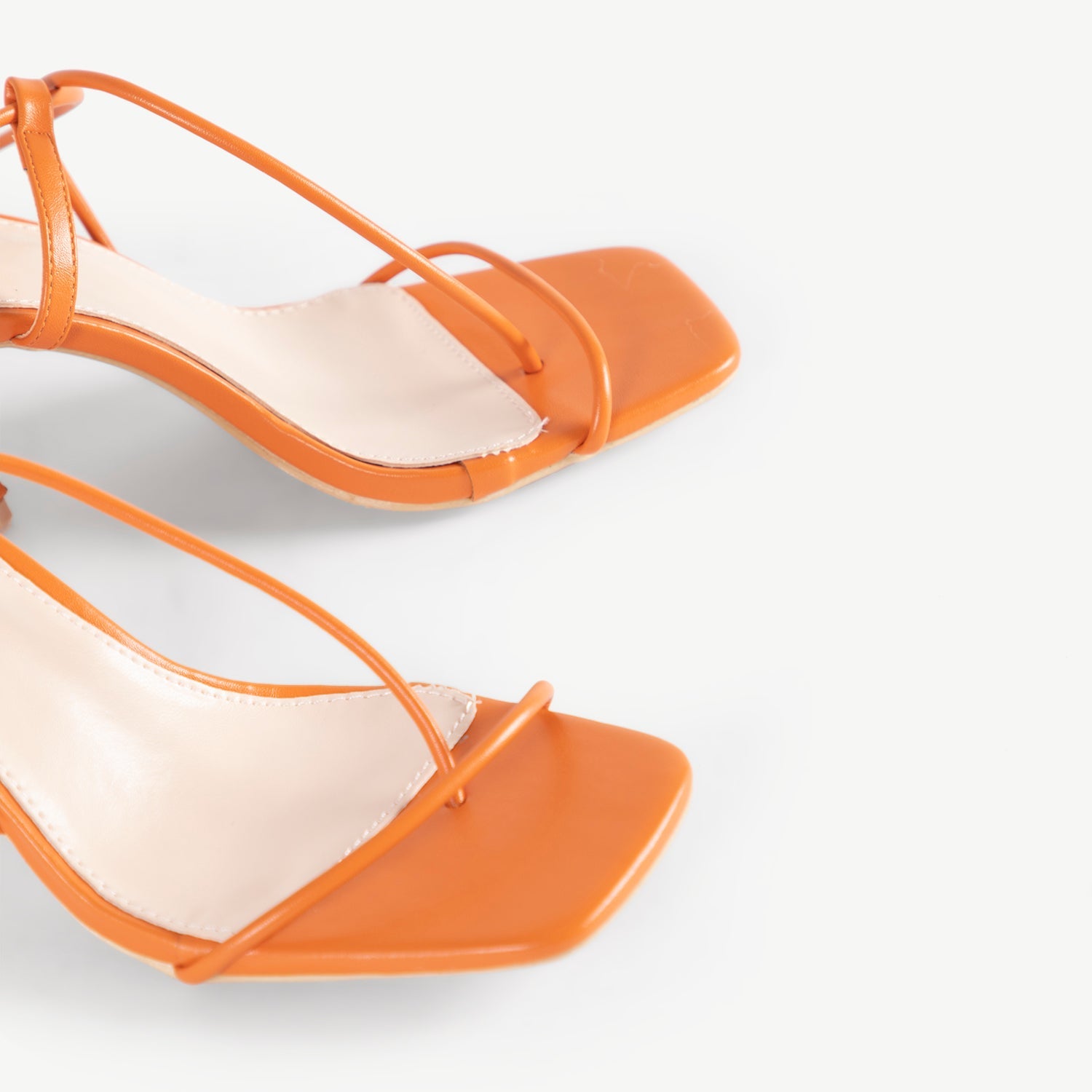 RAID Aysha Strappy Block Heel in Orange