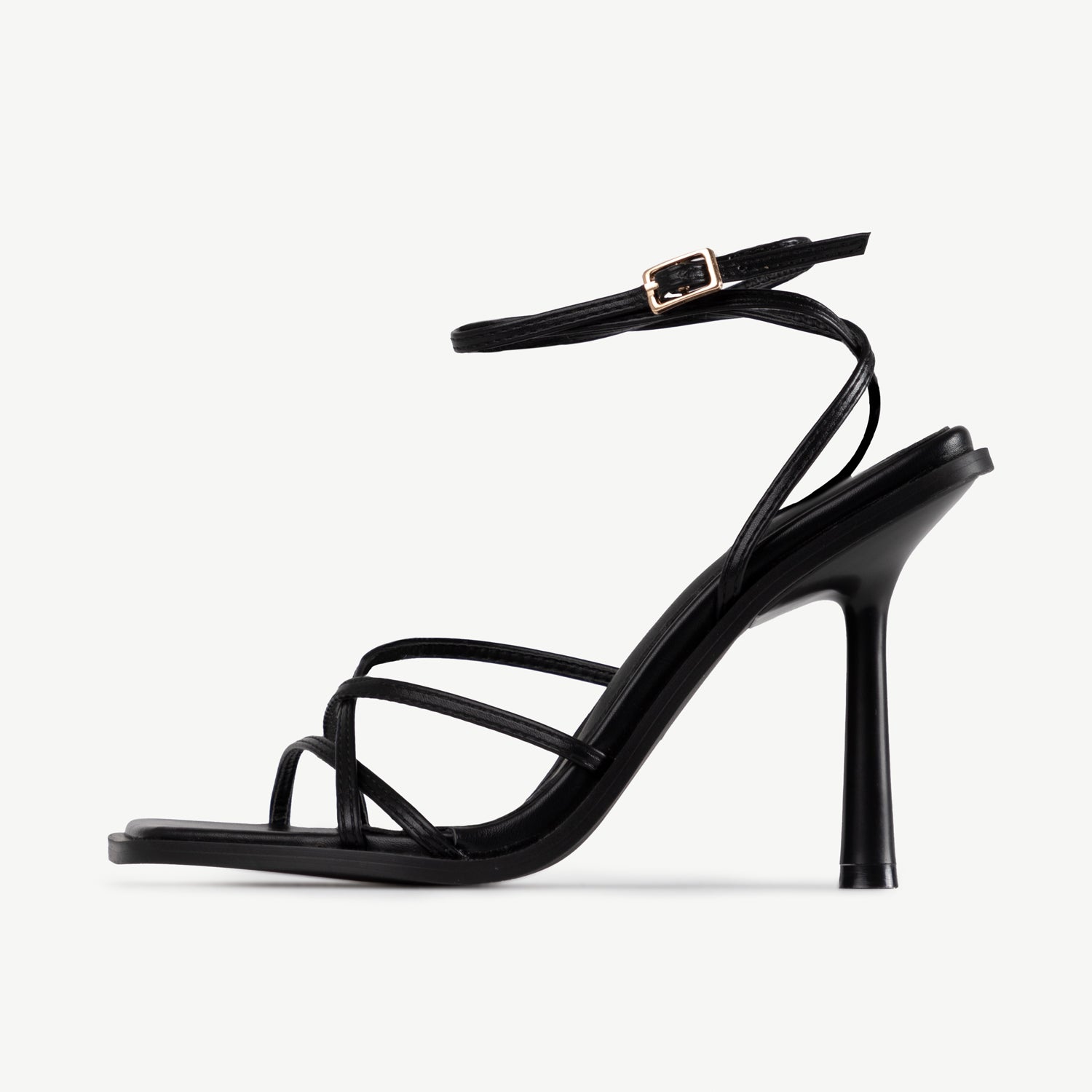 RAID Ayumi Square Toe Sandal in Black