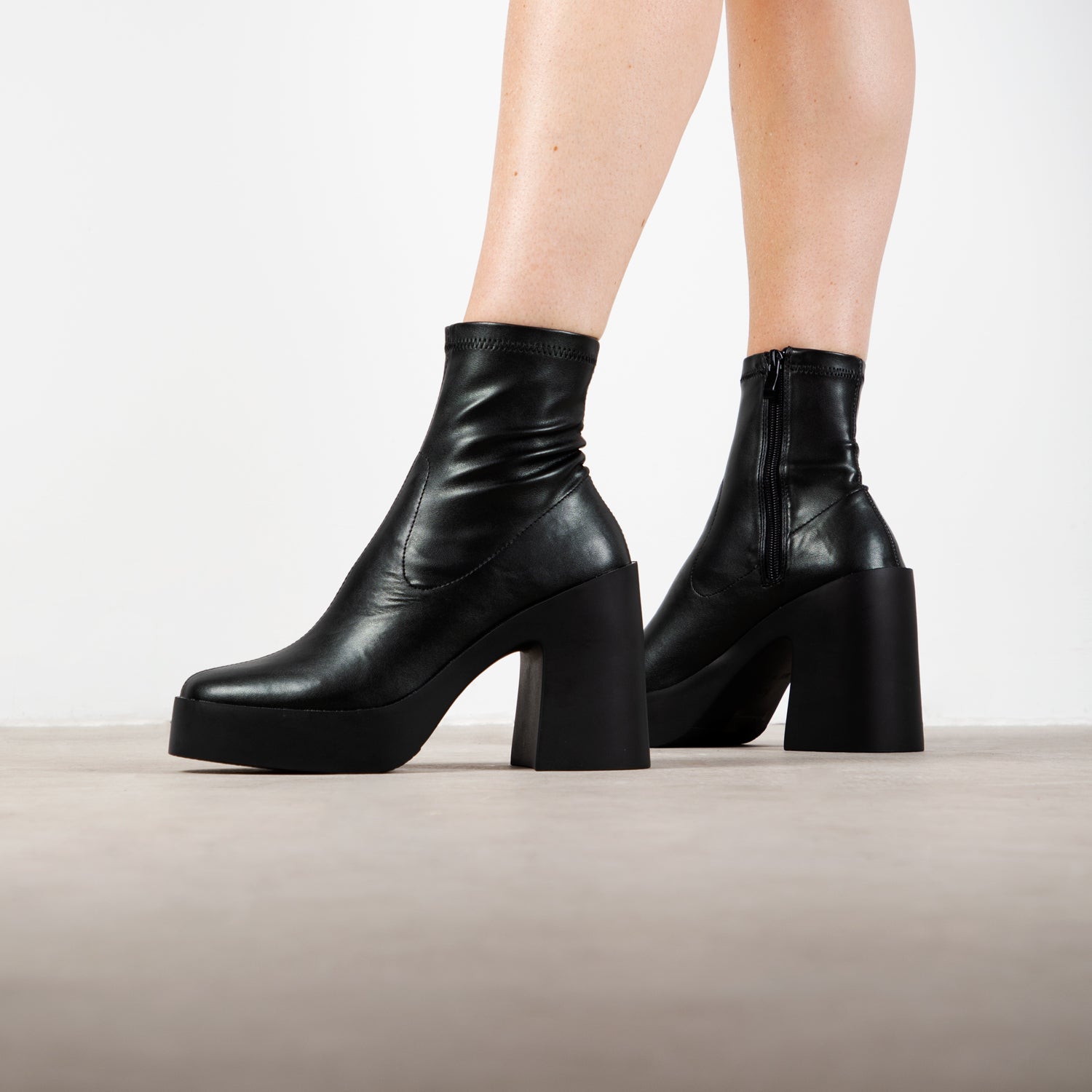 RAID Beena Platform Ankle Boot in Black