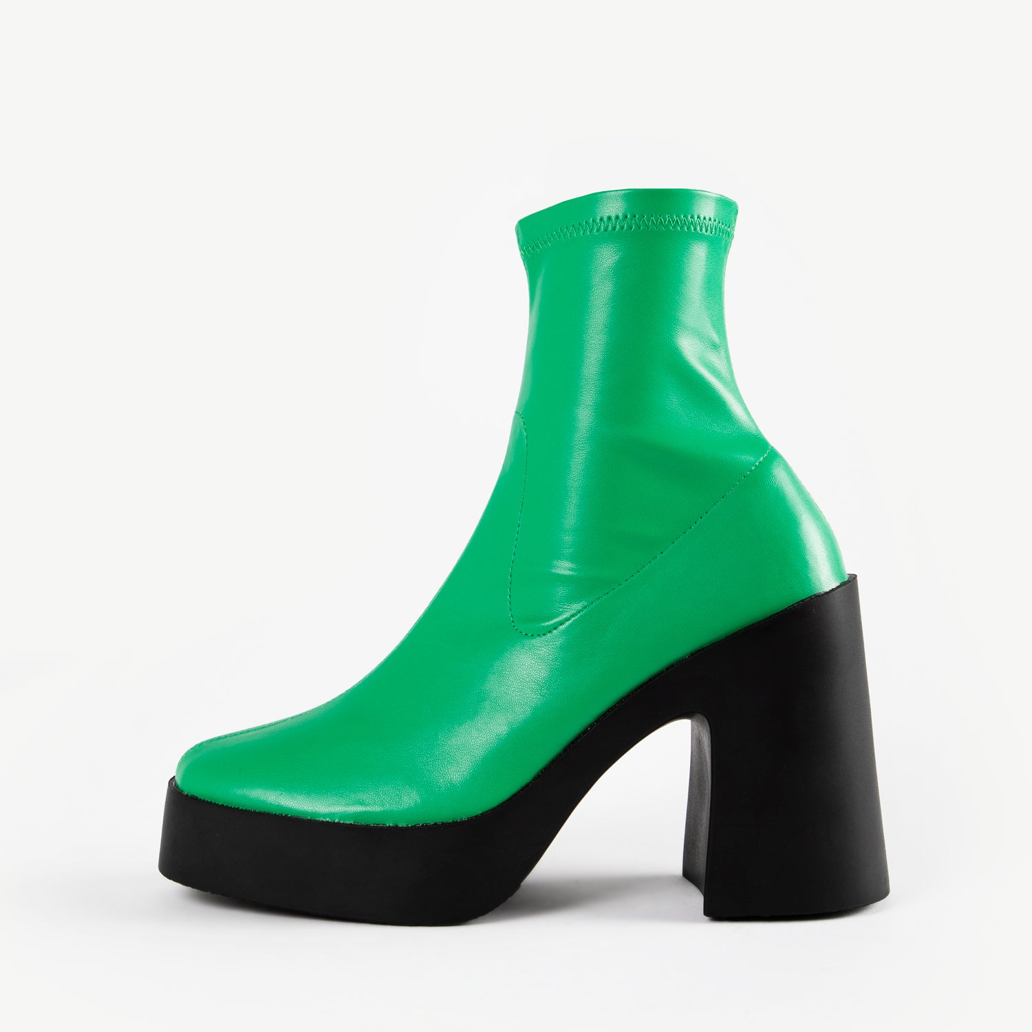 RAID Beena Platform Ankle Boot in Green