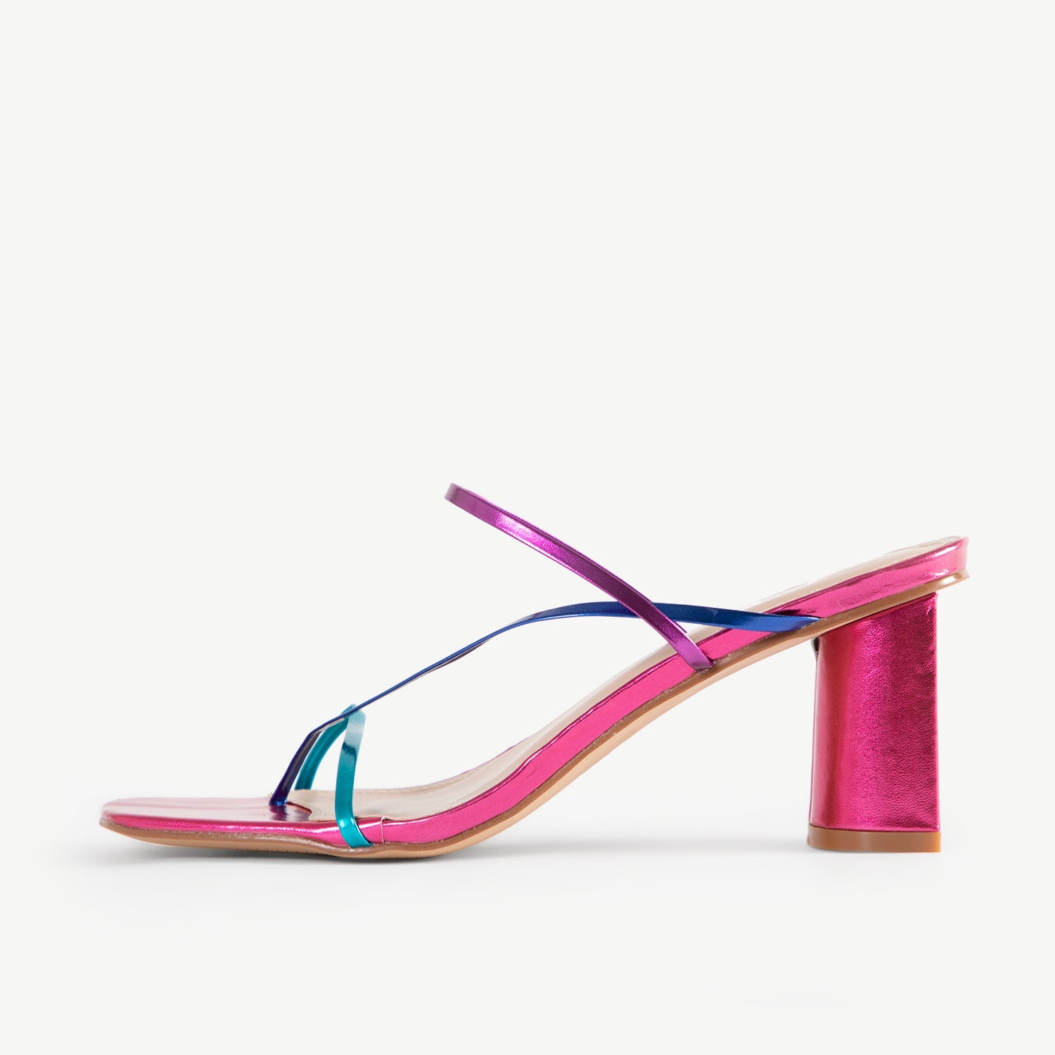 RAID Brioni Heeled Sandal in Pink Multi