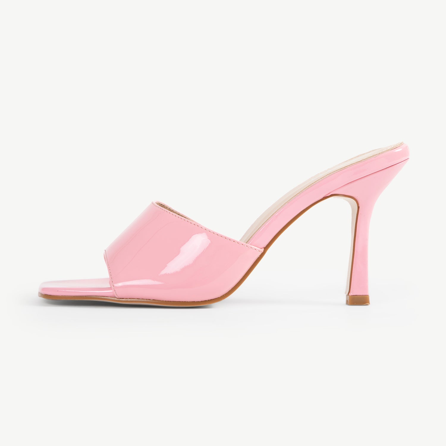 RAID Briya Heeled Mule in Pink Patent