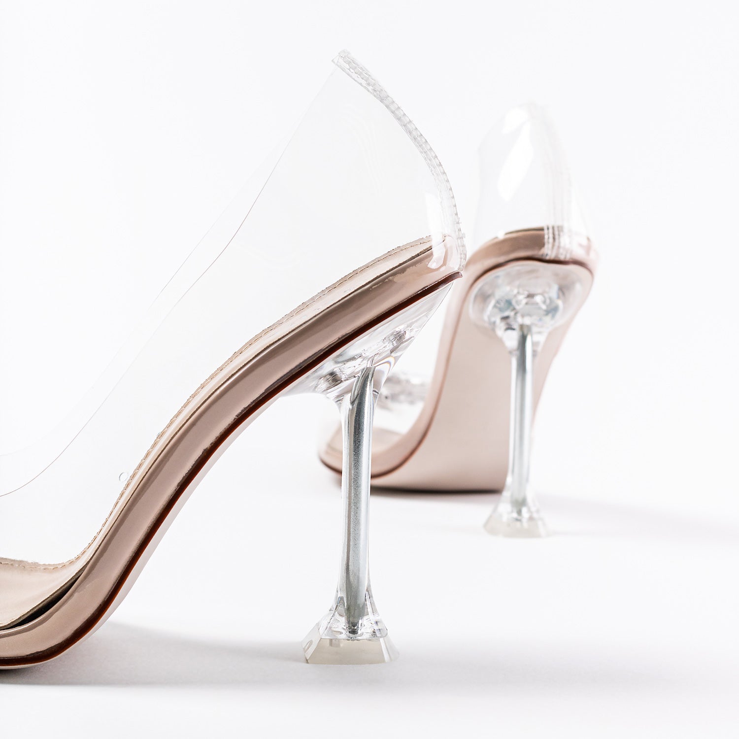 RAID Caprice Perspex Heel in Nude