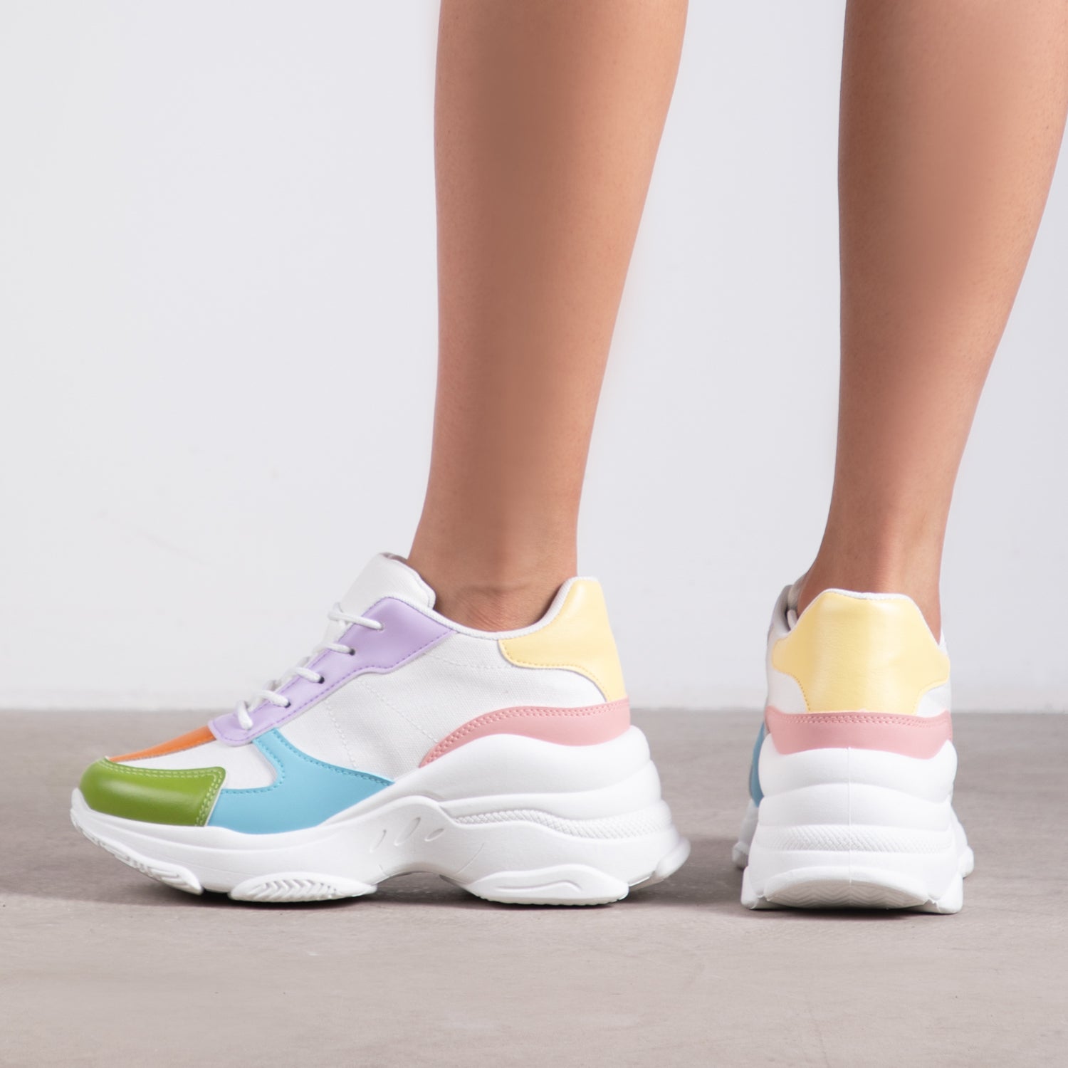 Flagship chunky trainer in cheap multi colour