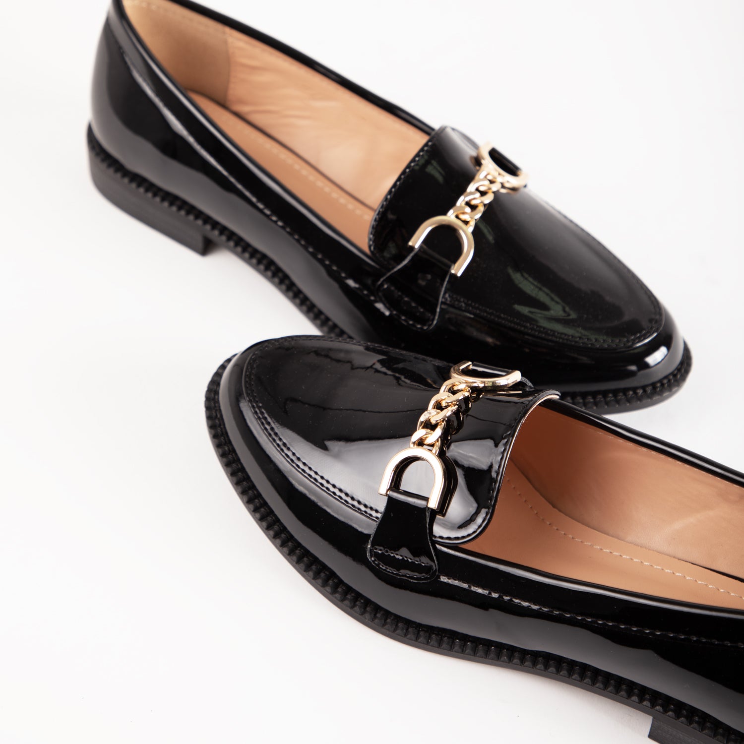 RAID Chanteline Loafer in Black Patent