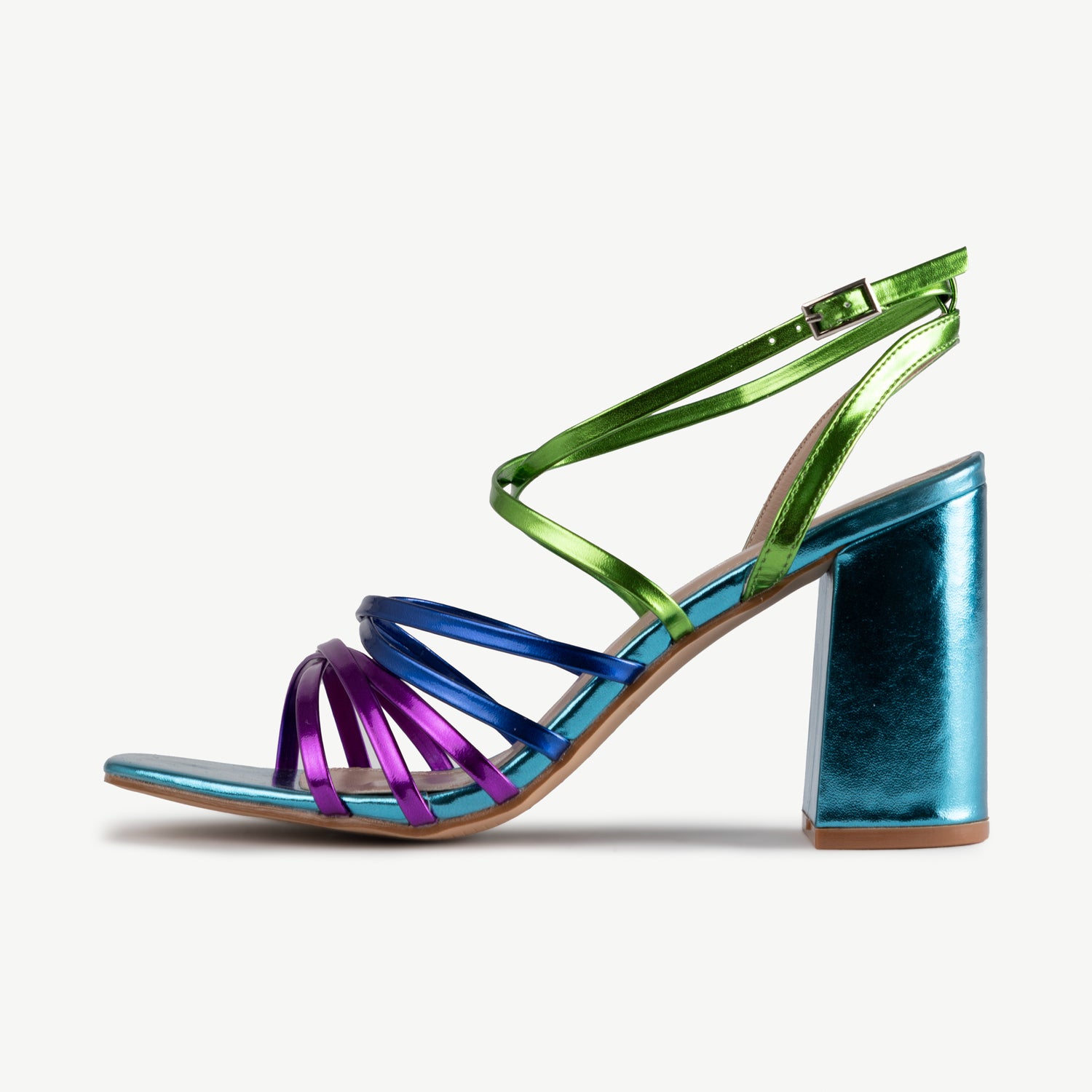 RAID Devika Strappy Sandal in Blue Multi