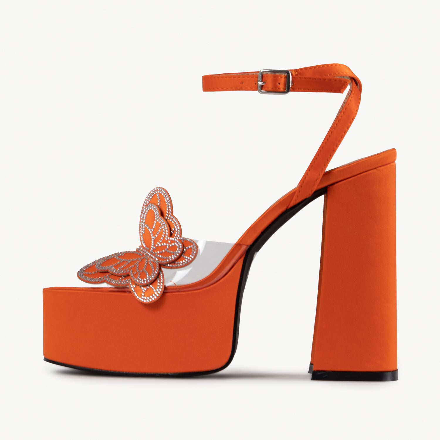 RAID Elizah Platform Butterfly Heel In Orange