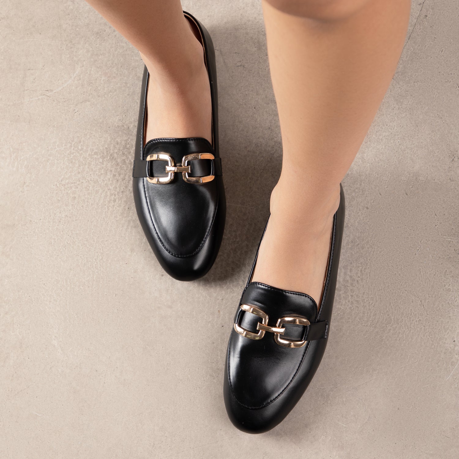 RAID Emerence Flat Loafer In Black