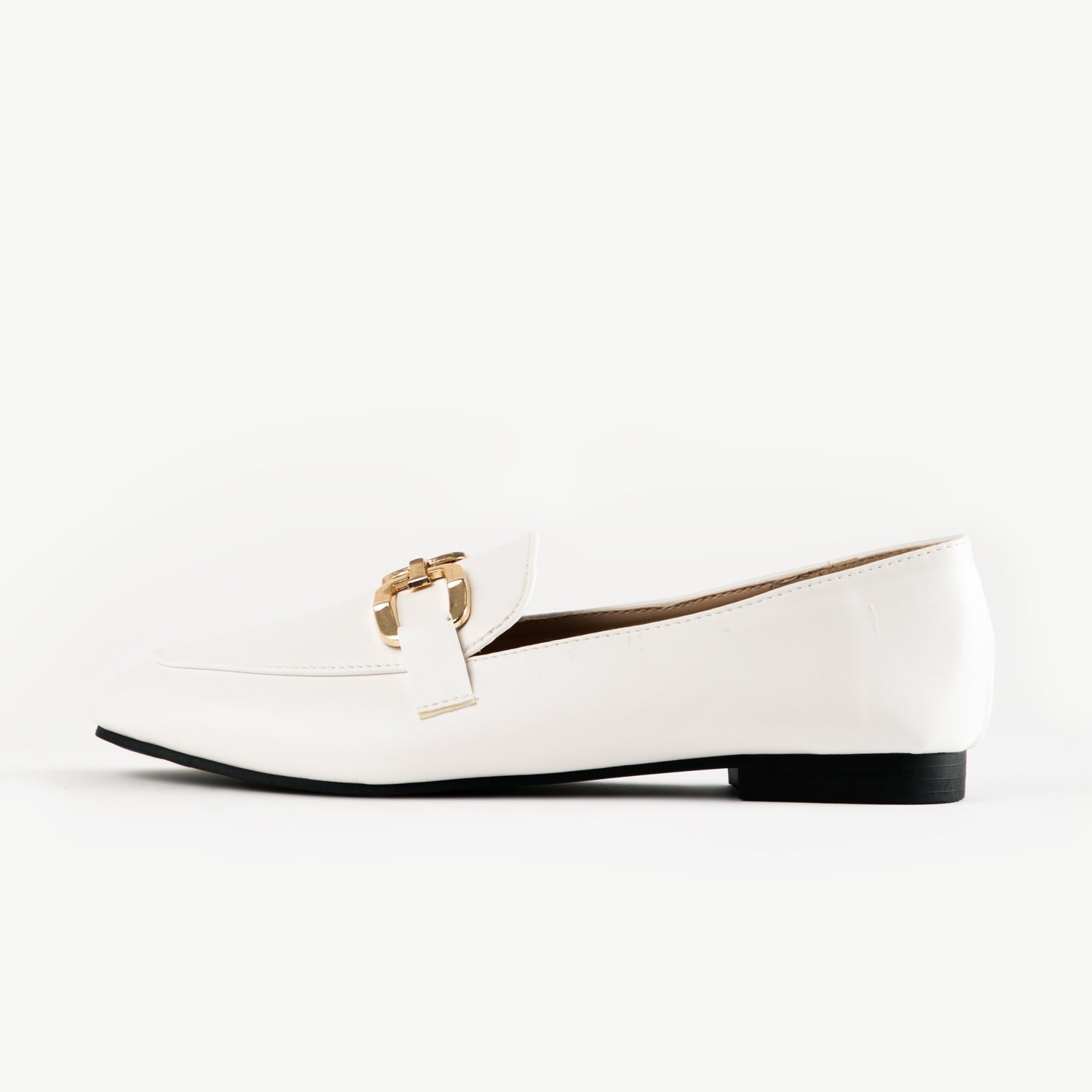 RAID Emerence Flat Loafer In White