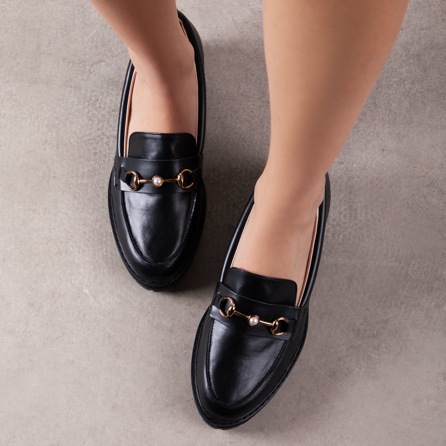 RAID Emma Chunky Loafer In Black