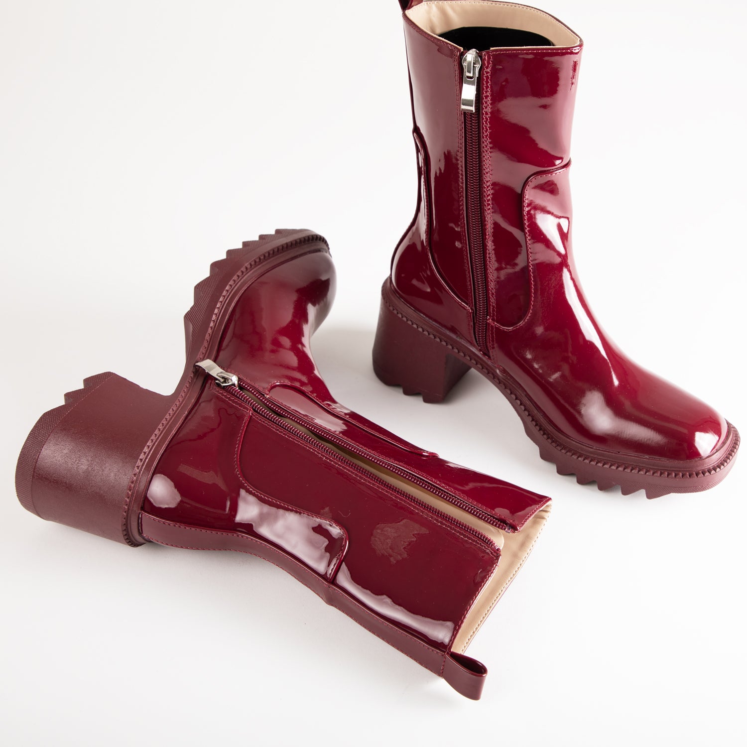 RAID Ennis Ankle Boot in Burgundy