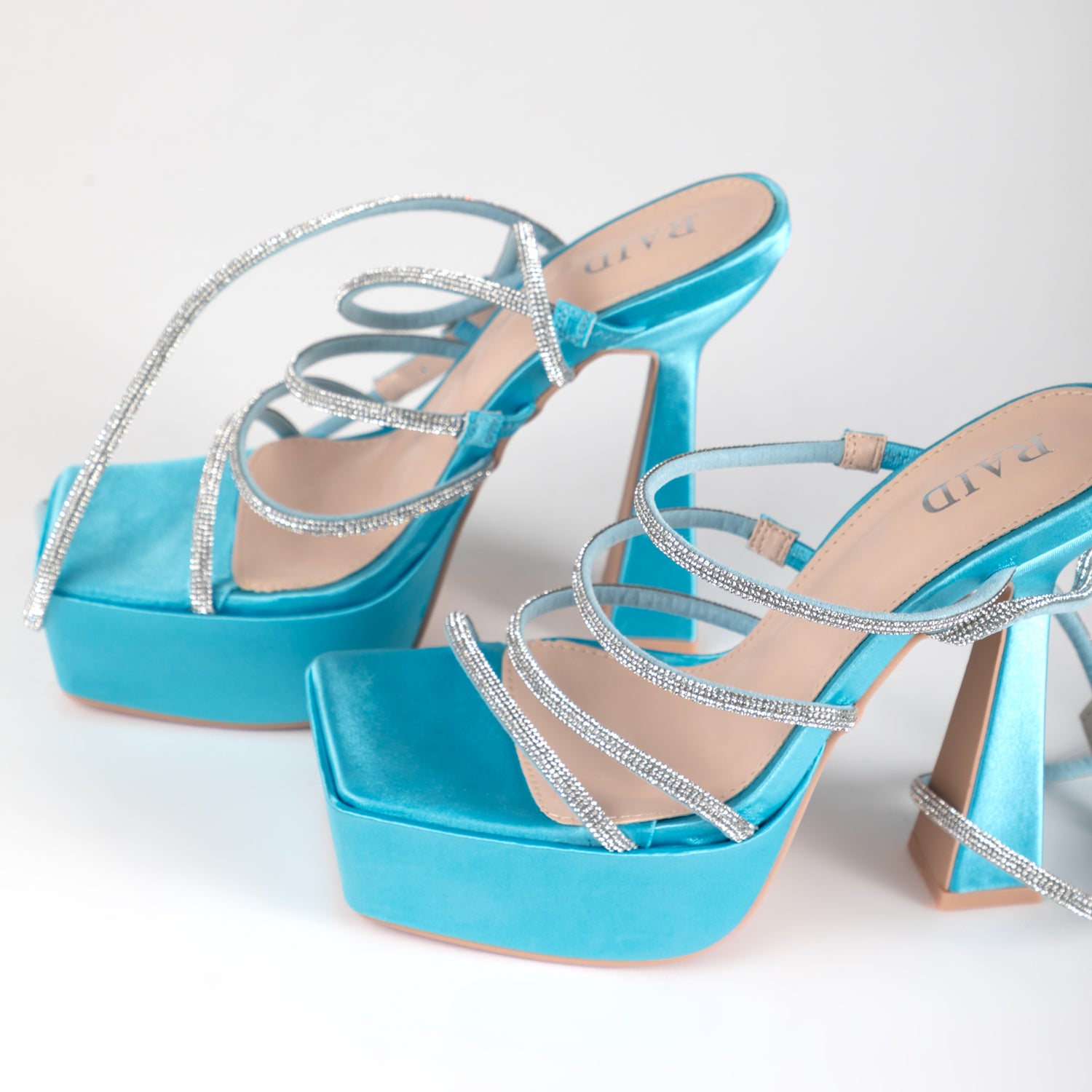 RAID Fiora Platform Heel in Blue