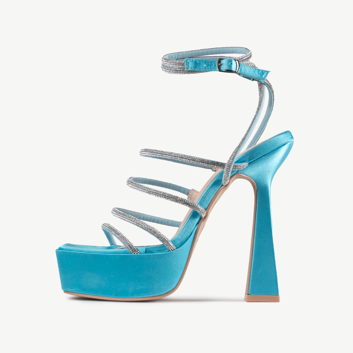 RAID Fiora Platform Heel in Blue