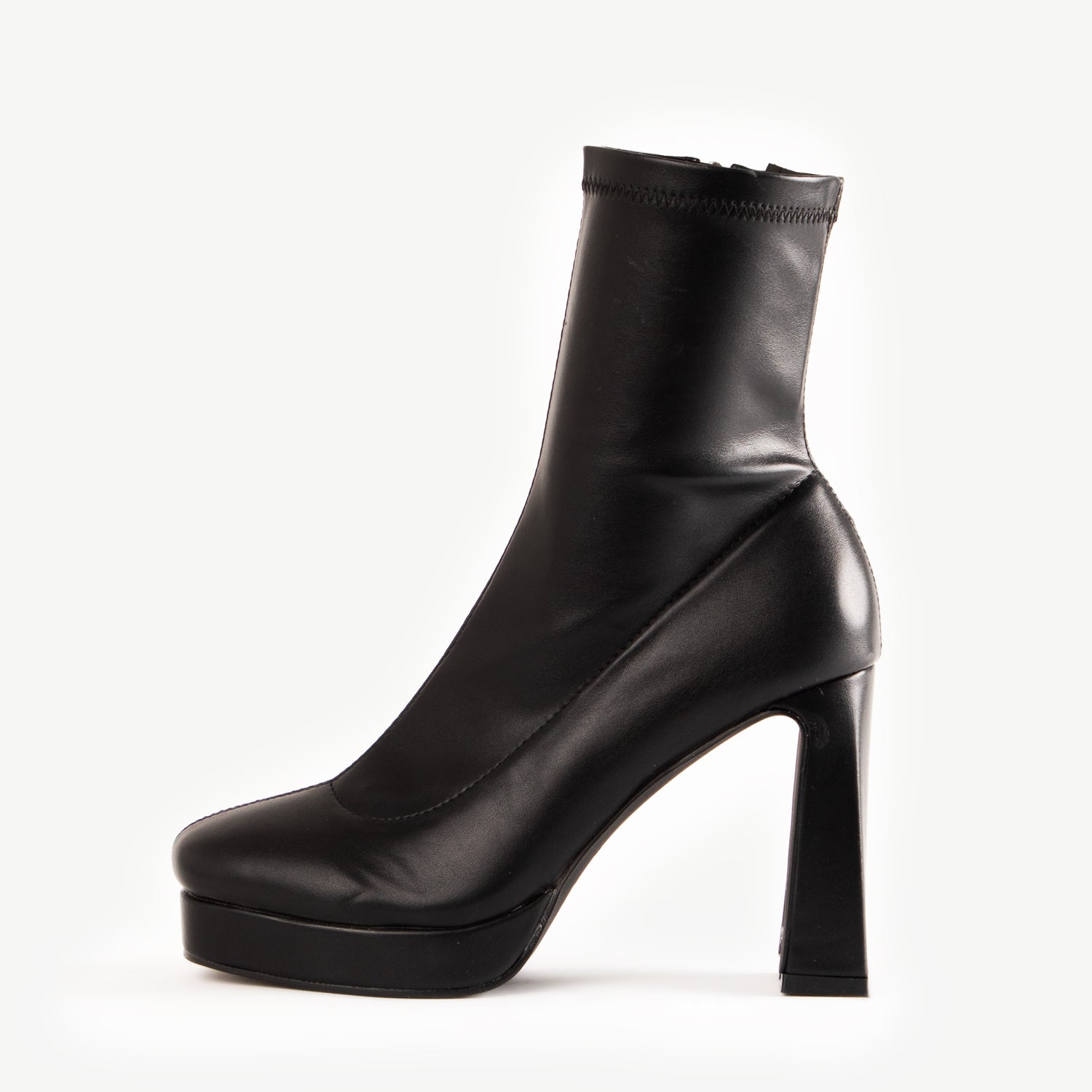 RAID Wide Fit Flynn Platform Ankle Boot in Black