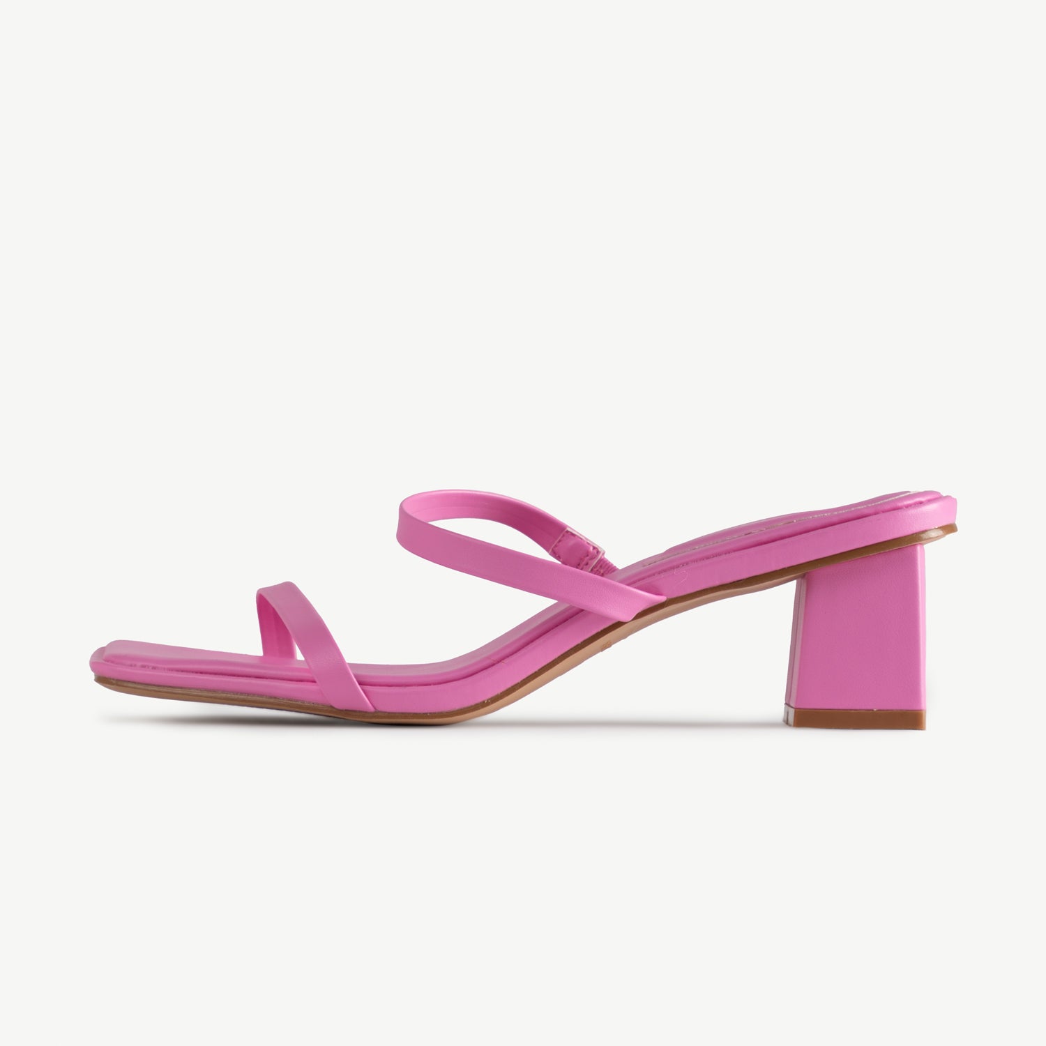 RAID Frieda Block Heeled Mule in Pink