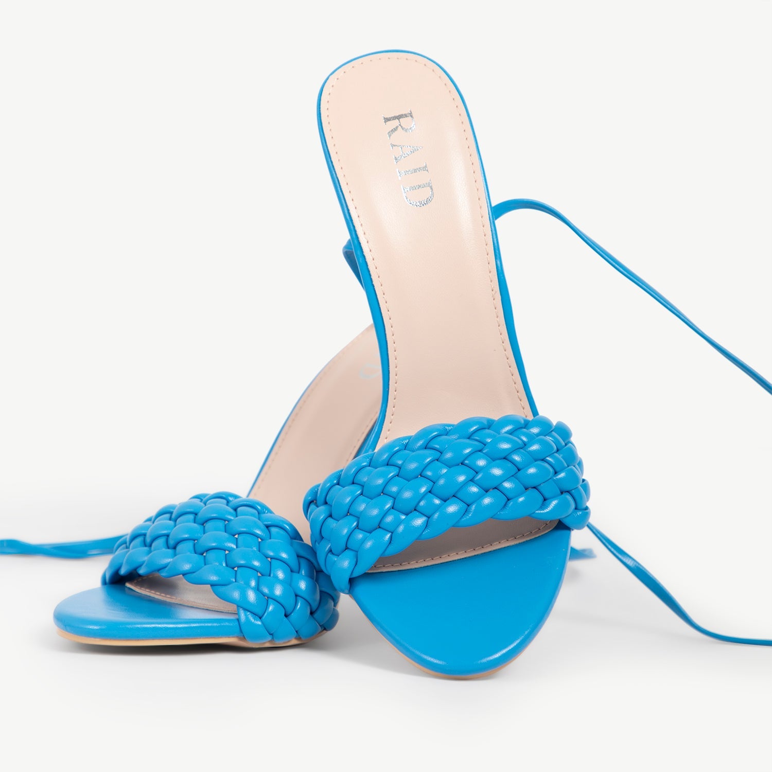 RAID Garry Strappy Heeled Sandal In Blue