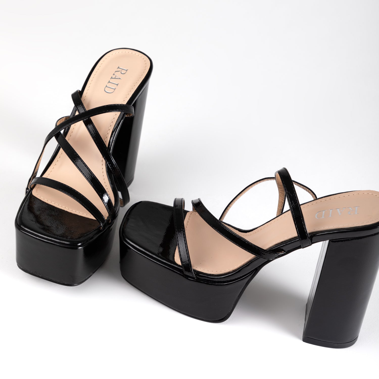 RAID Happy Platform Heel in Black