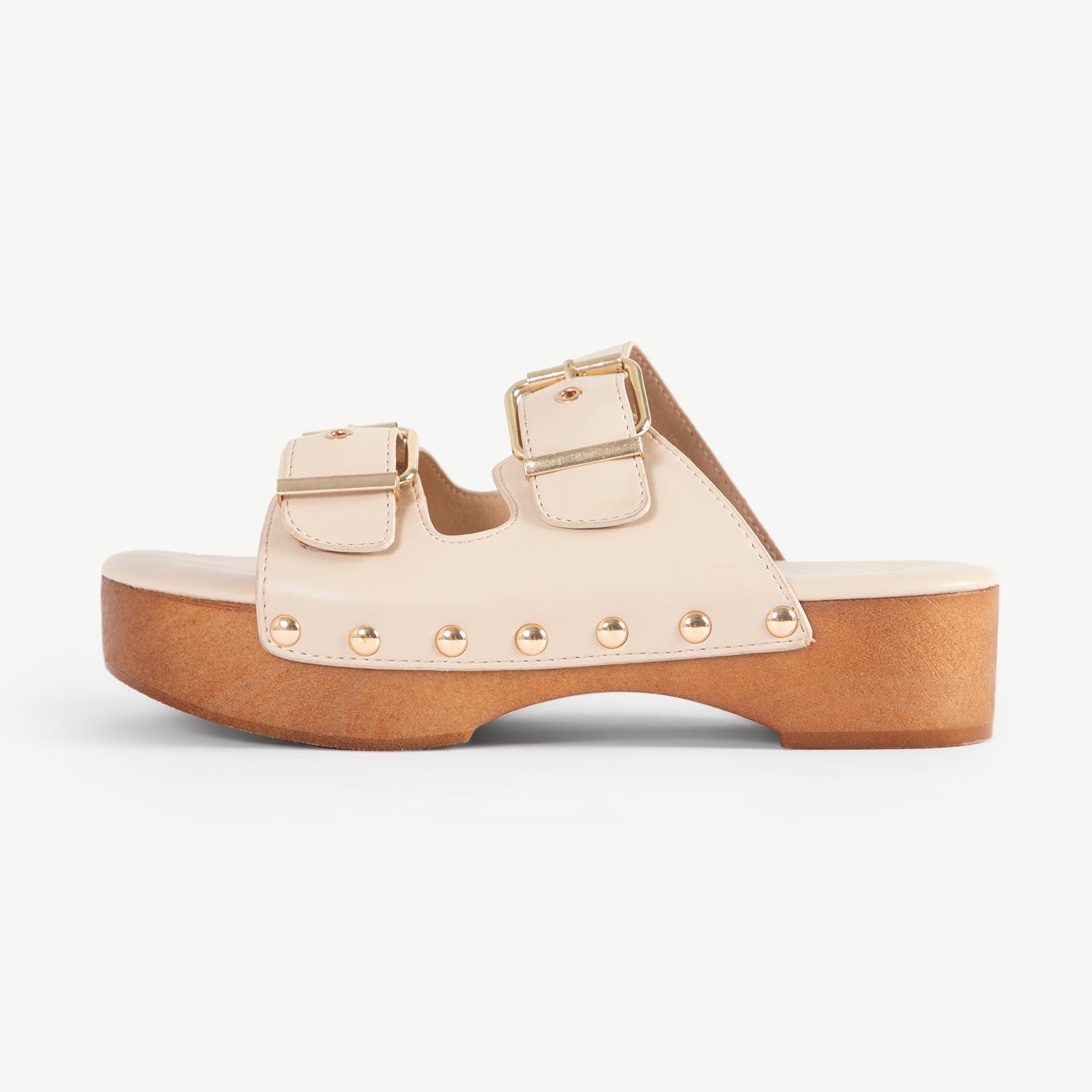 RAID Hellena Buckled Sandal in Beige